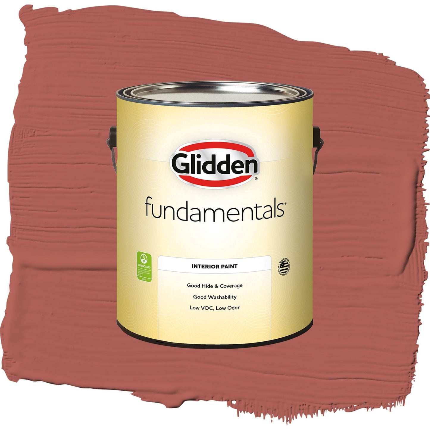 Glidden Fundamentals Pizza Pie / Red, Semi-Gloss Interior Paint, 1 Gallon