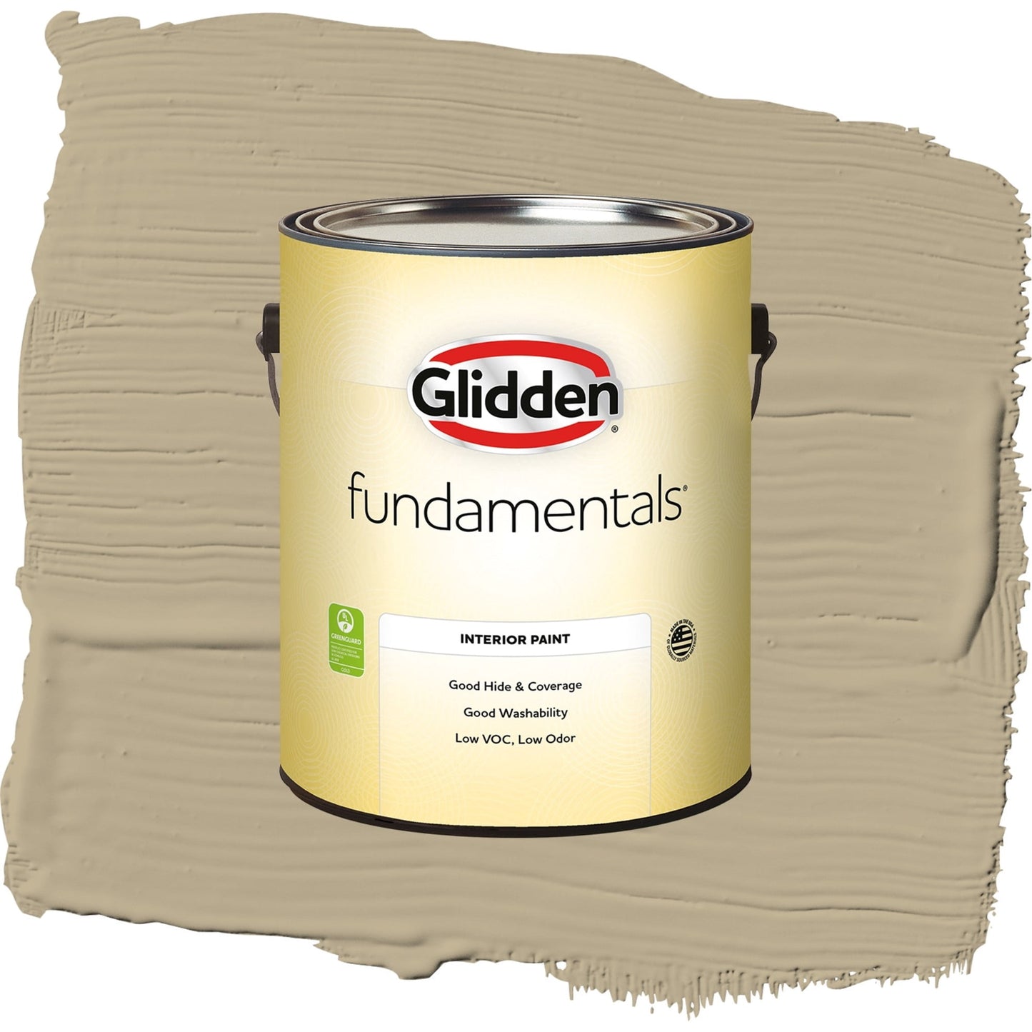 Glidden Fundamentals Grab-N-Go Prairie Dust / Brown, Eggshell Interior Paint, 1 Gallon