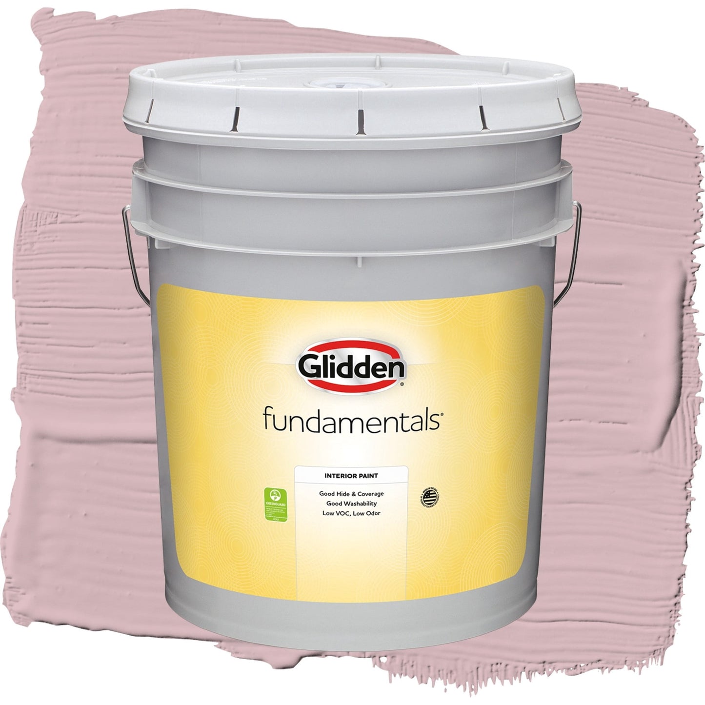 Glidden Fundamentals Rose Stain / Pink, Flat Interior Paint, 5 Gallon
