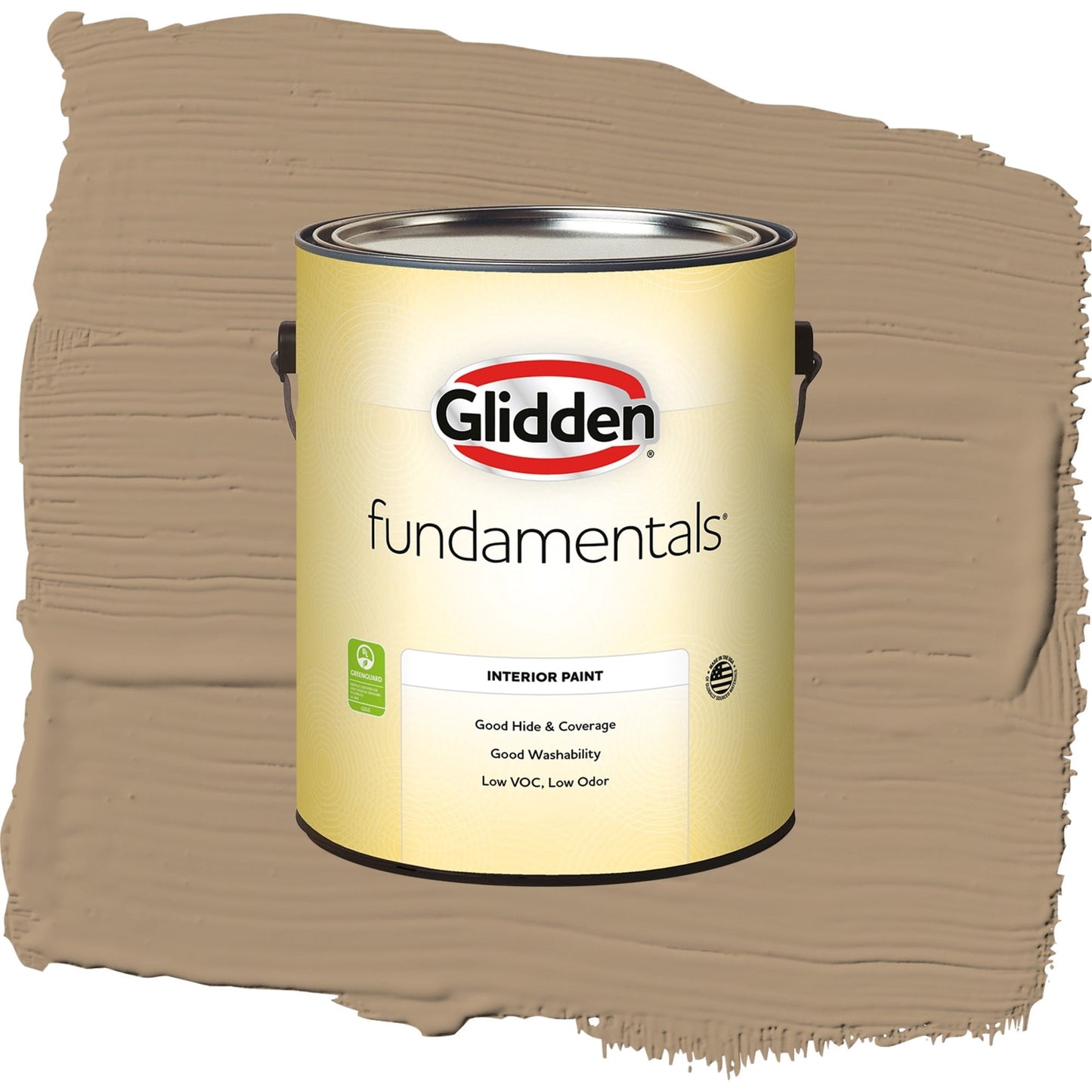 Glidden Fundamentals Sauteed Mushroom / Beige, Semi-Gloss Interior Paint, 1 Gallon