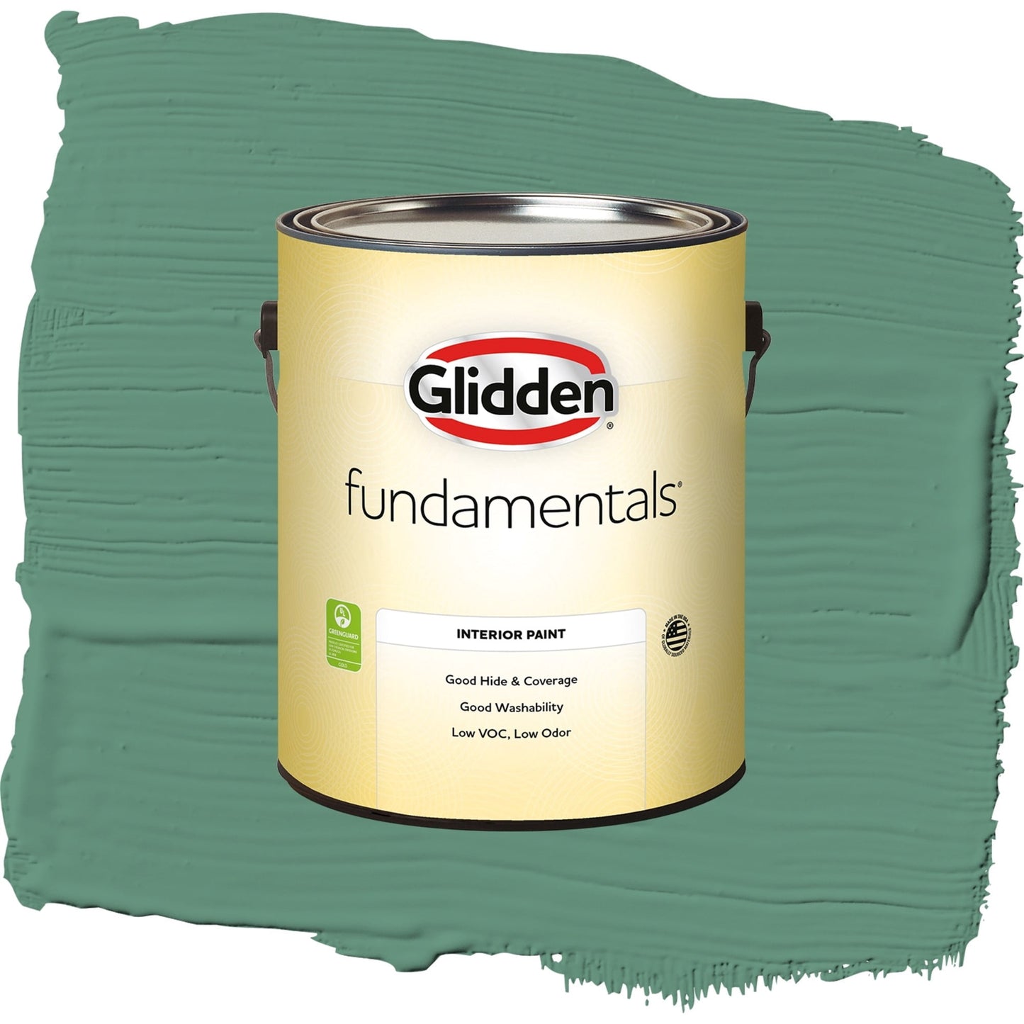 Glidden Fundamentals Sheffield / Green, Eggshell Interior Paint, 1 Gallon