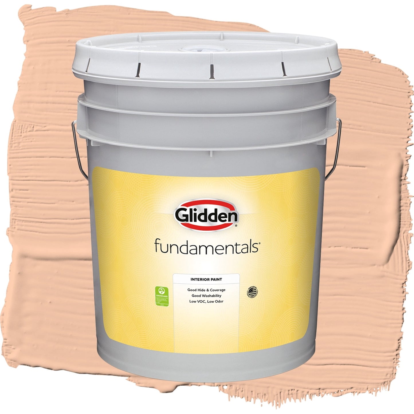 Glidden Fundamentals Siesta / Orange, Flat Interior Paint, 5 Gallon