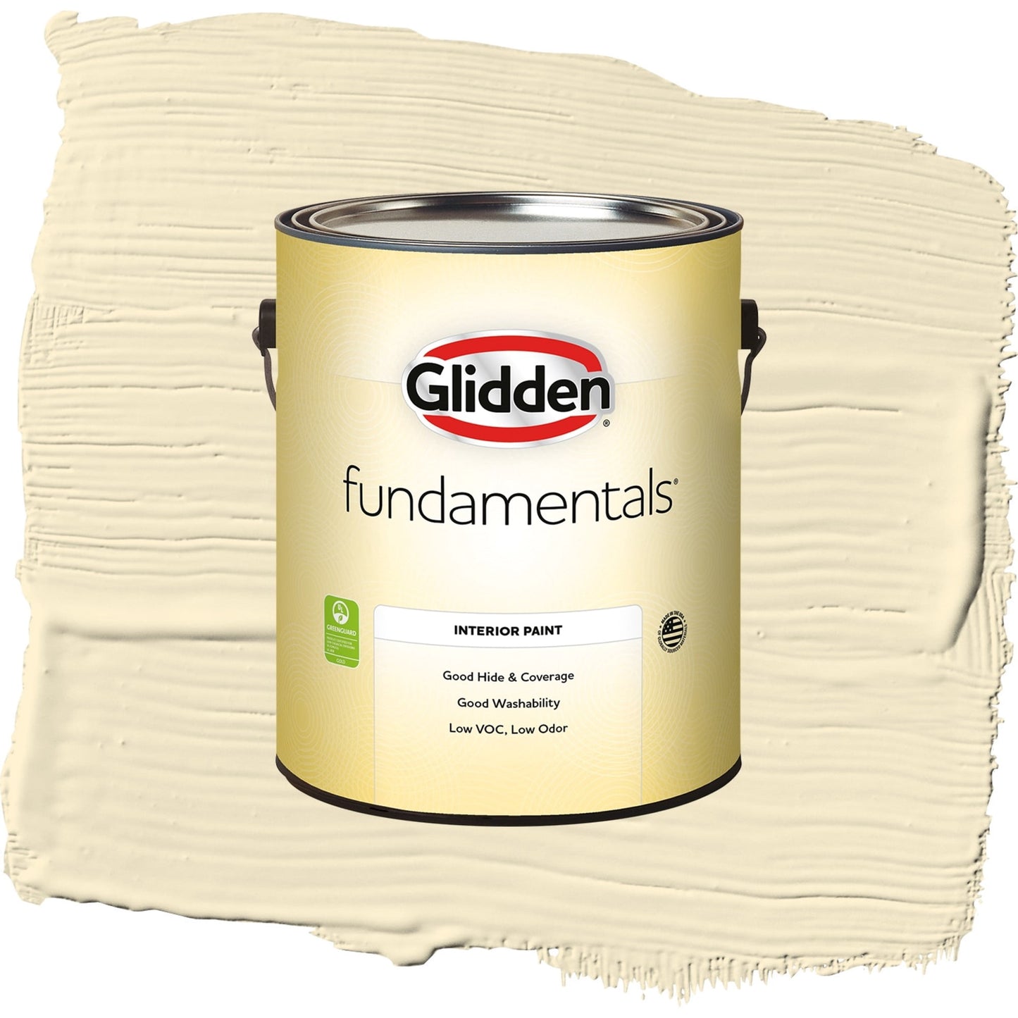 Glidden Fundamentals Soleil / Yellow, Eggshell Interior Paint, 1 Gallon
