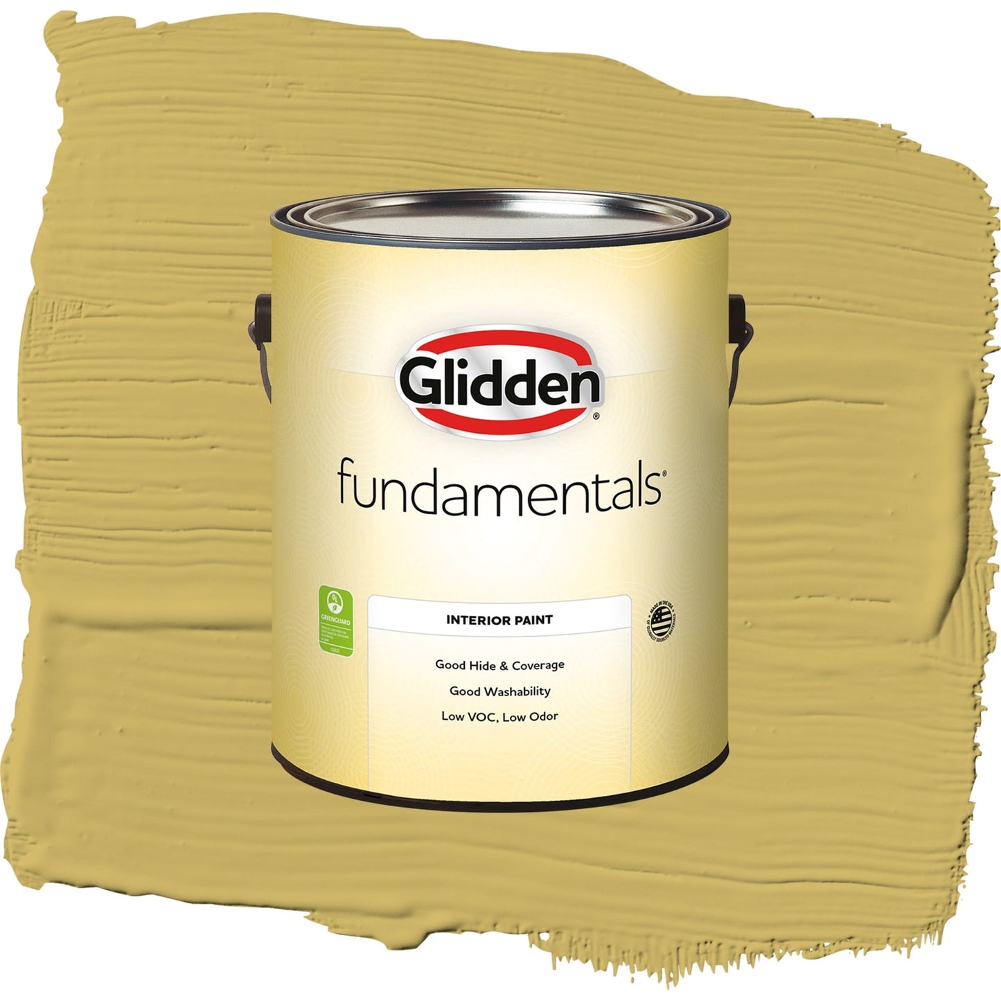 Glidden Fundamentals Split Pea Soup / Green, Semi-Gloss Interior Paint, 1 Gallon