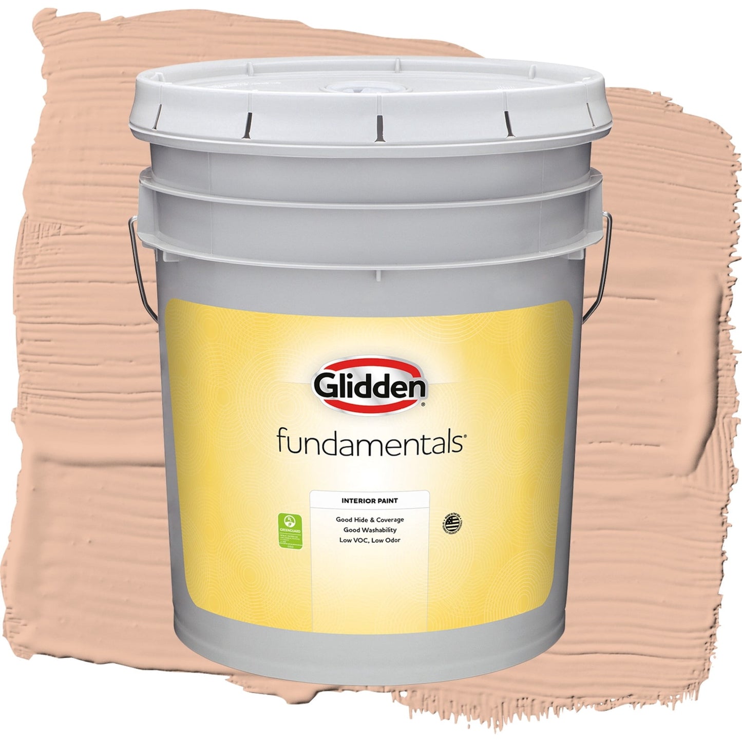 Glidden Fundamentals Starfish / Orange, Eggshell Interior Paint, 5 Gallon