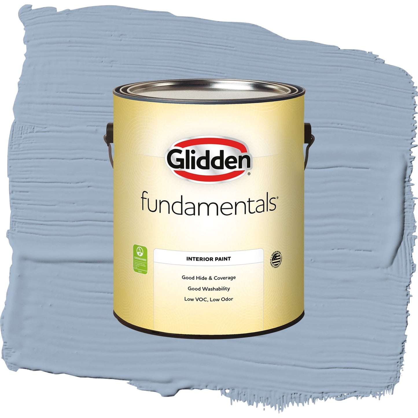 Glidden Fundamentals Sterling Silver / Blue, Eggshell Interior Paint, 1 Gallon