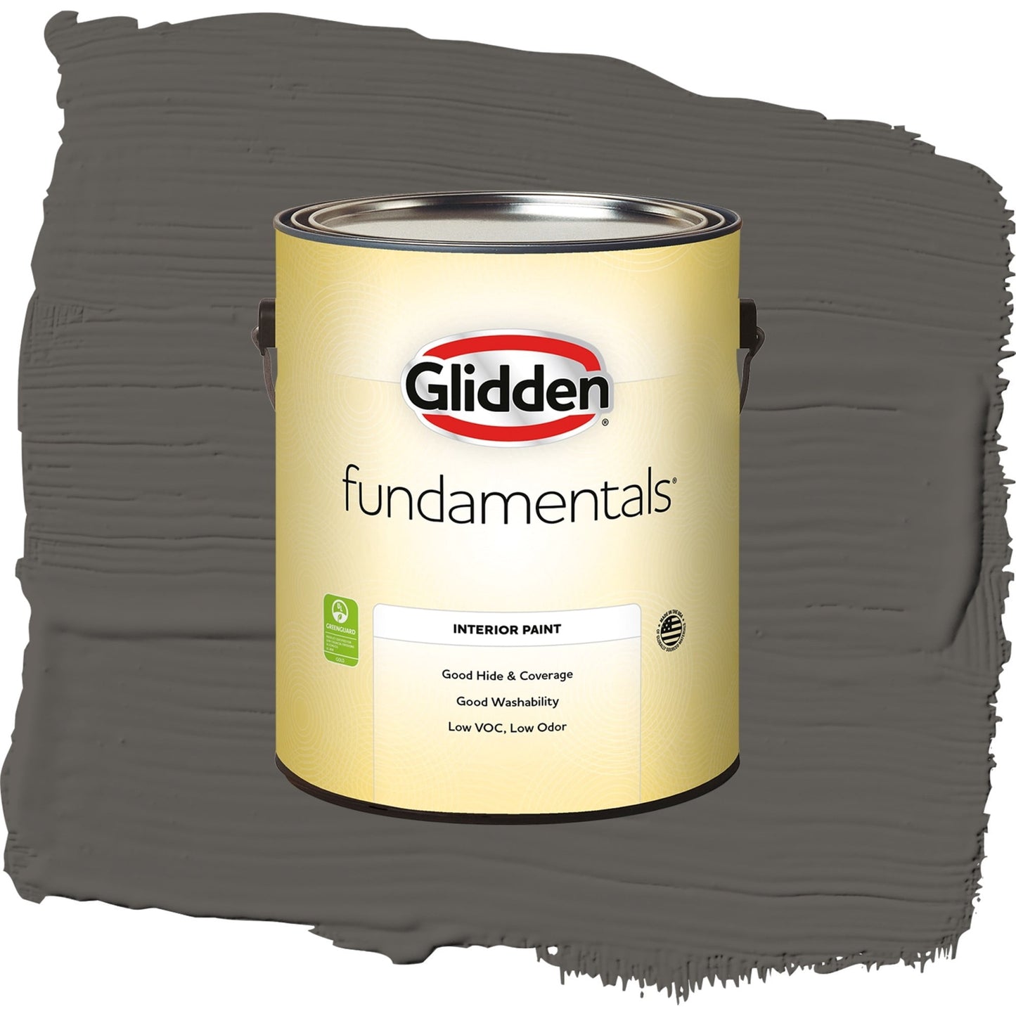 Glidden Fundamentals Stone's Throw / Gray, Eggshell Interior Paint, 1 Gallon
