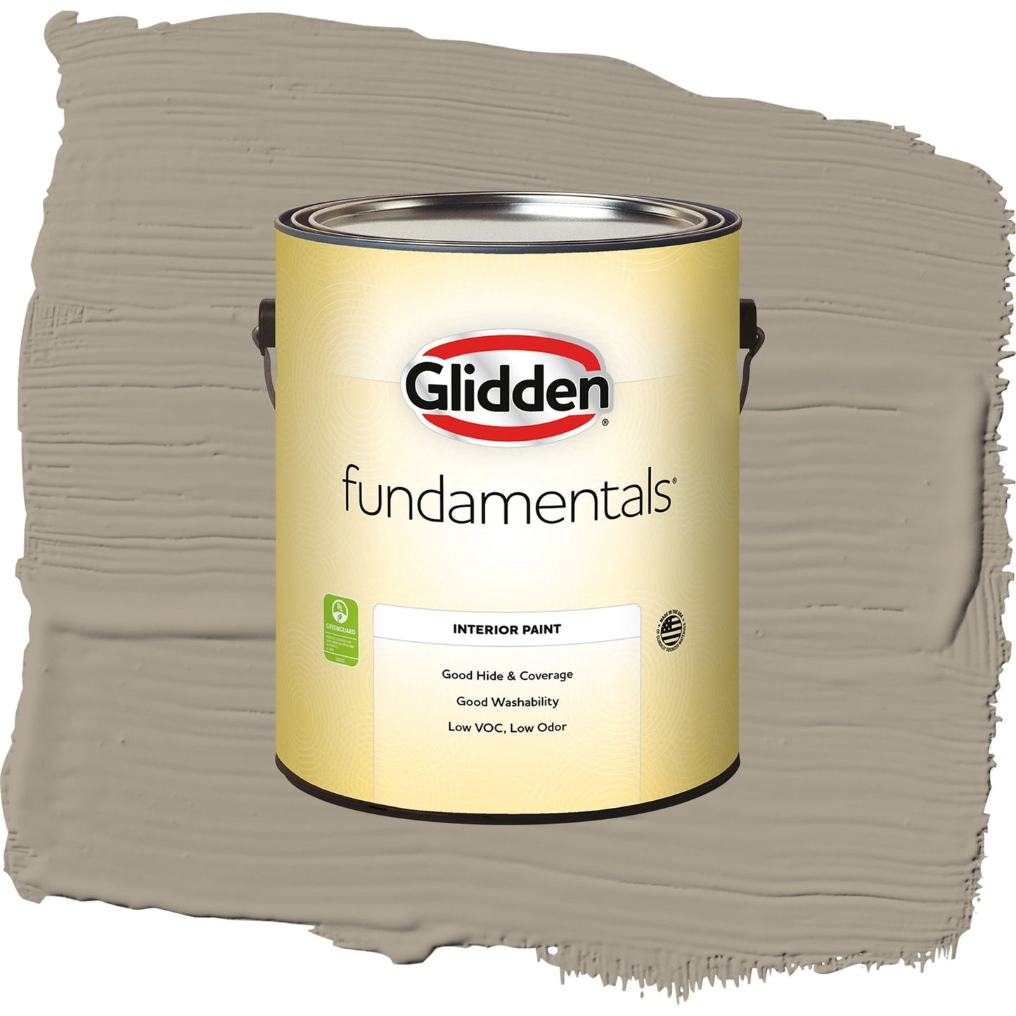 Glidden Fundamentals Stonehenge Greige / Gray, Eggshell Interior Paint, 1 Gallon