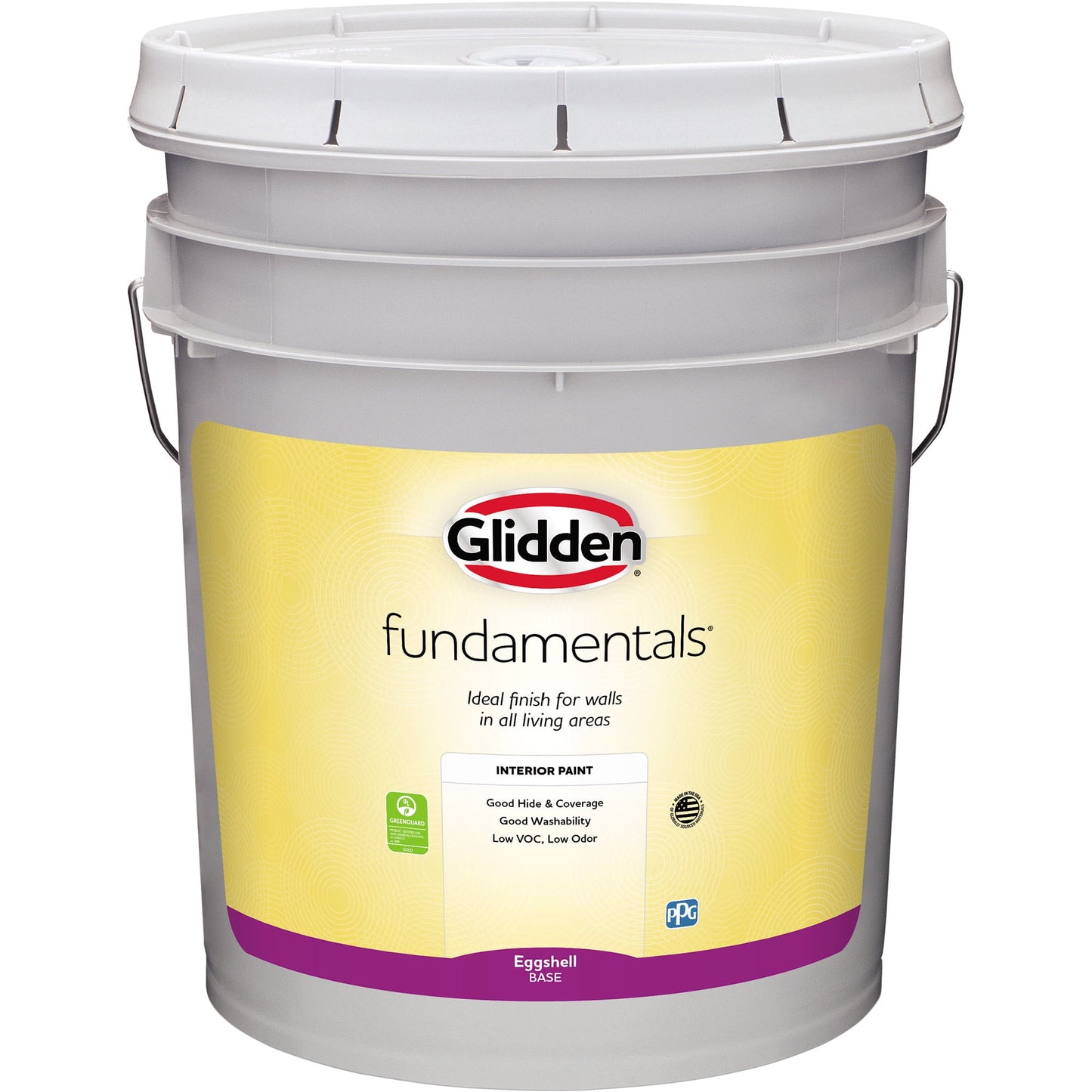 Glidden Fundamentals Tintable Base Eggshell Interior Paint, 5 Gallon