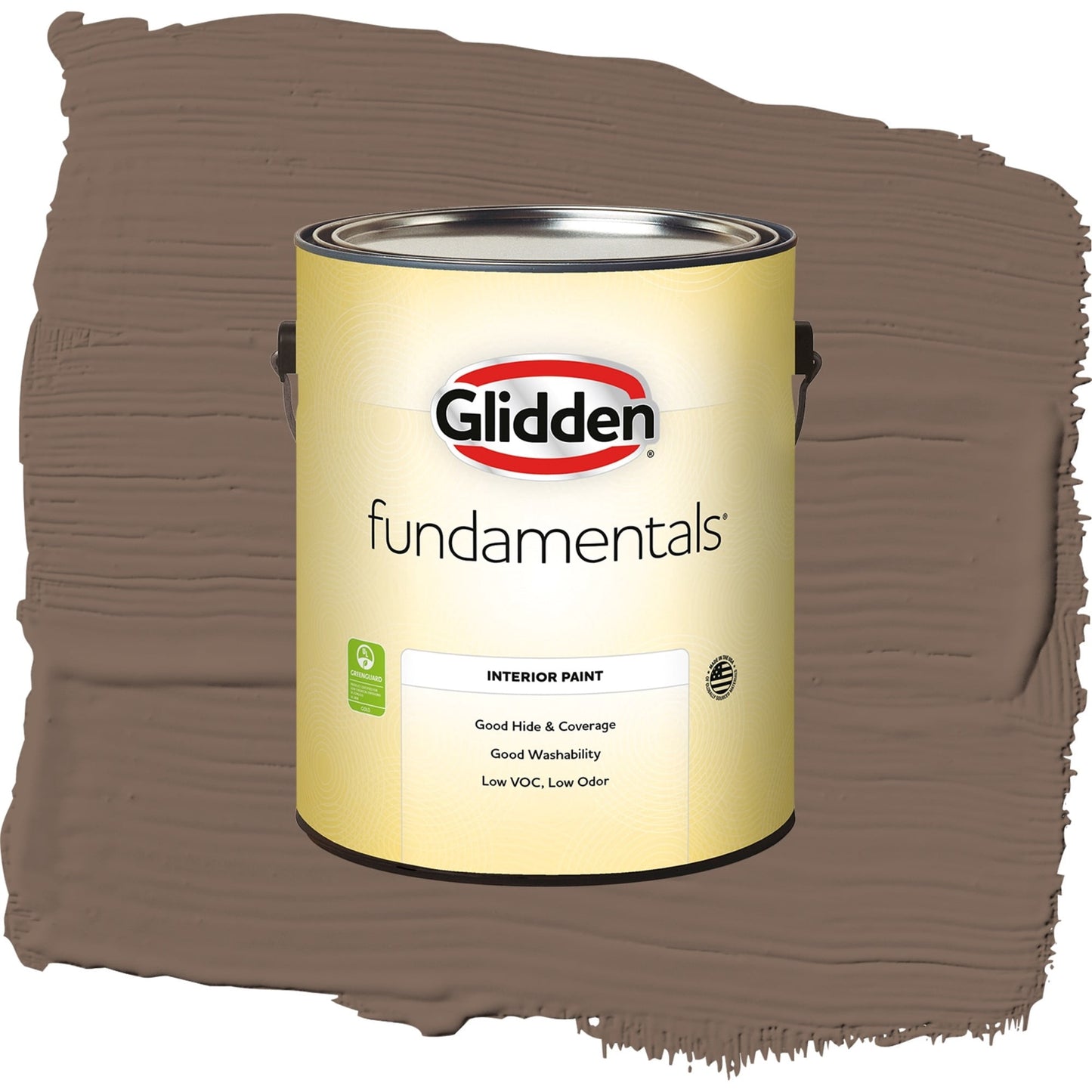 Glidden Fundamentals Warrior / Brown, Eggshell Interior Paint, 1 Gallon
