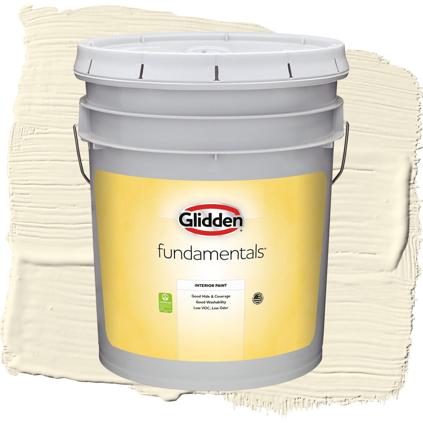 Glidden Fundamentals Mesa Beige / Yellow, Flat Interior Paint, 5 Gallon