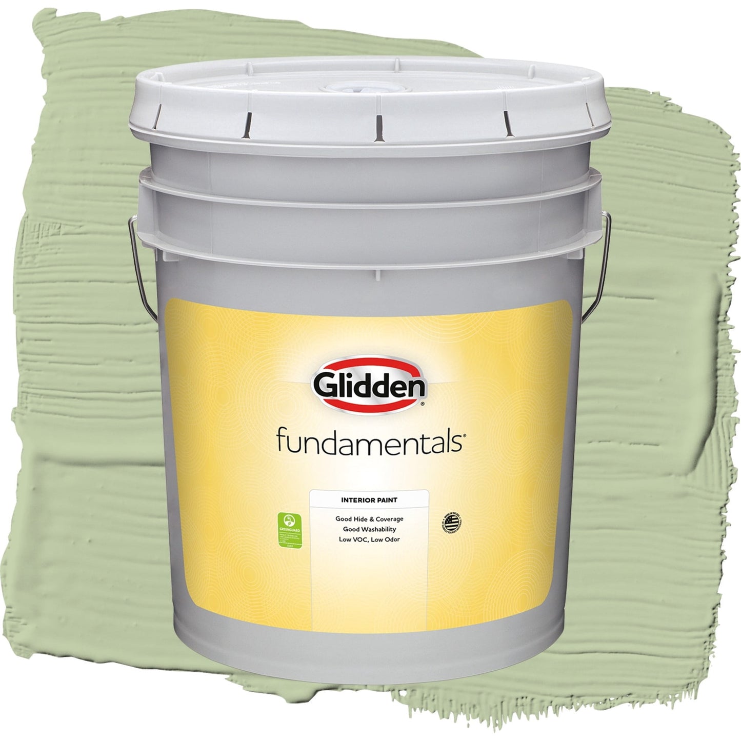 Glidden Fundamentals Quaking Grass / Green, Flat Interior Paint, 5 Gallon