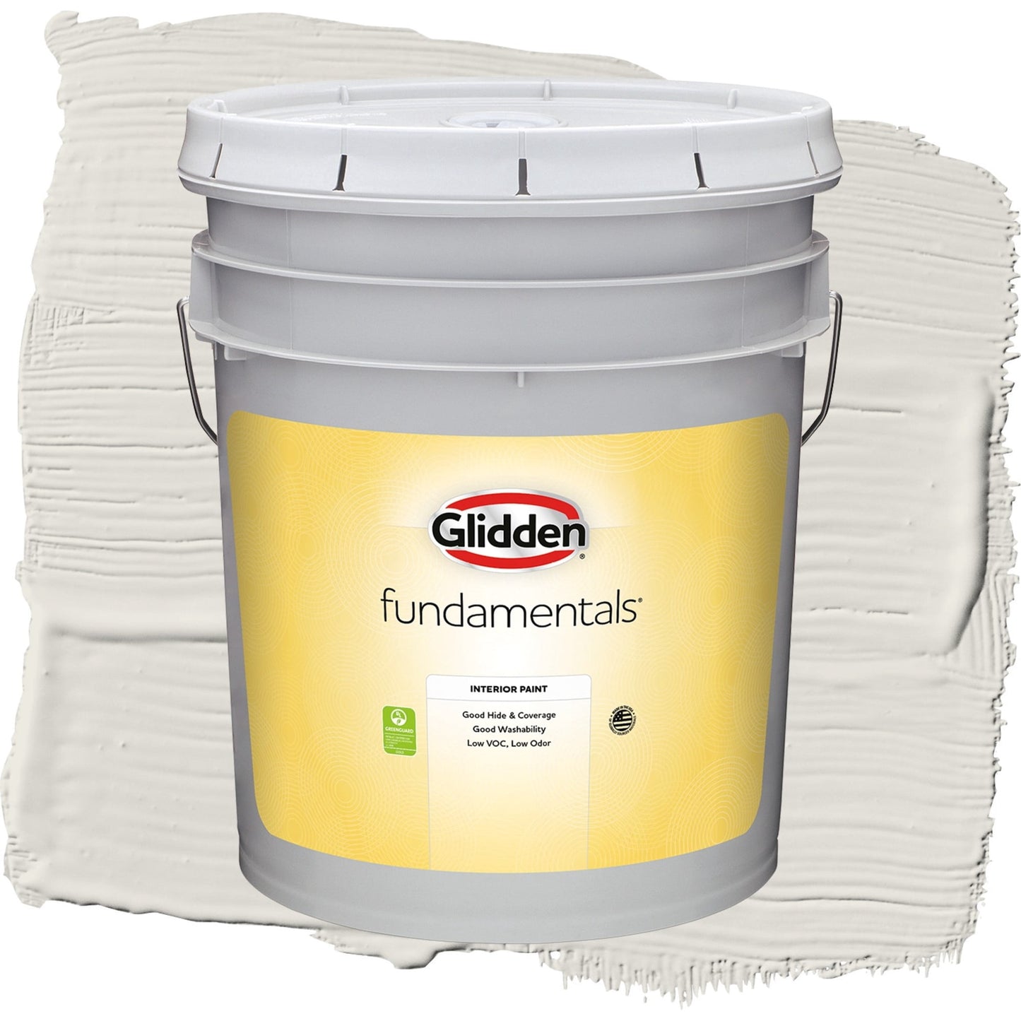 Glidden Fundamentals Shark / Beige, Flat Interior Paint, 5 Gallon
