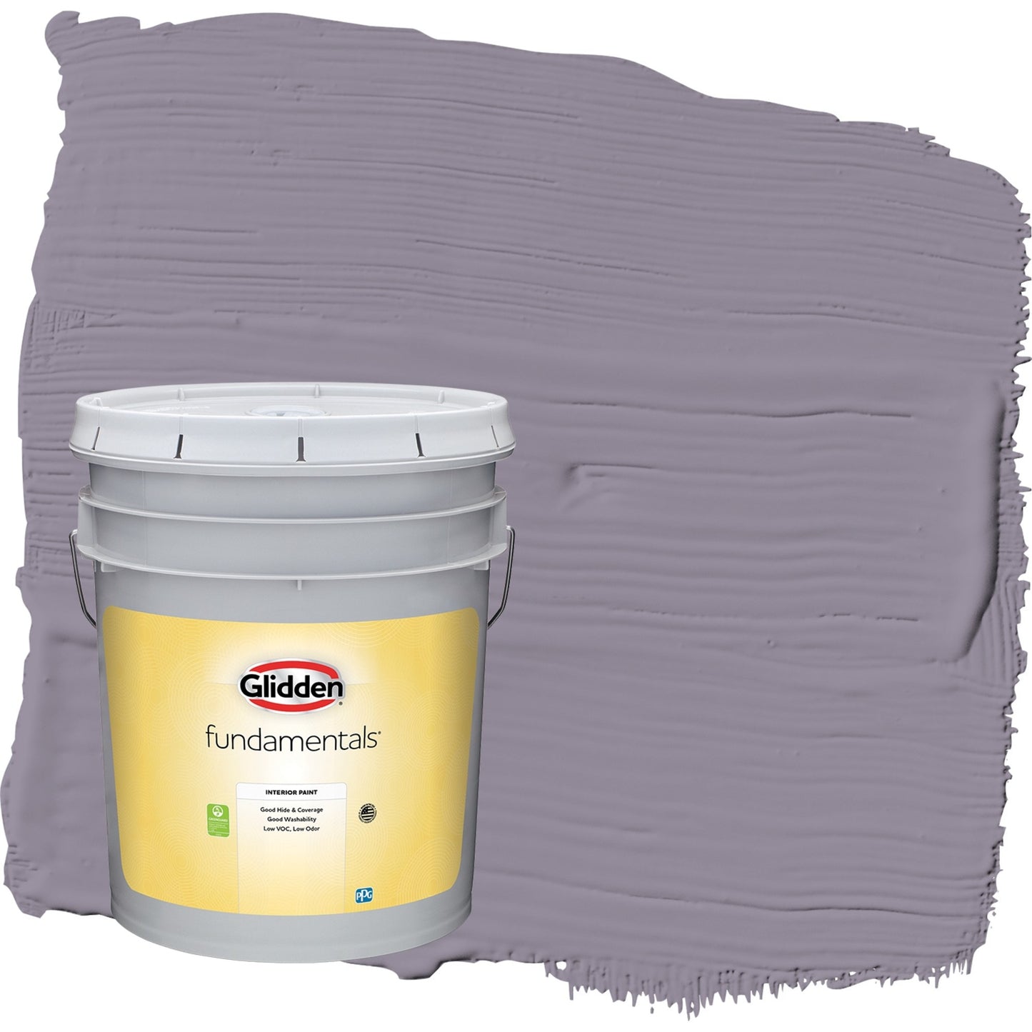 Glidden Fundamentals Tin Lizzie / Púrpura, Pintura Interior Mate, 5 Galones