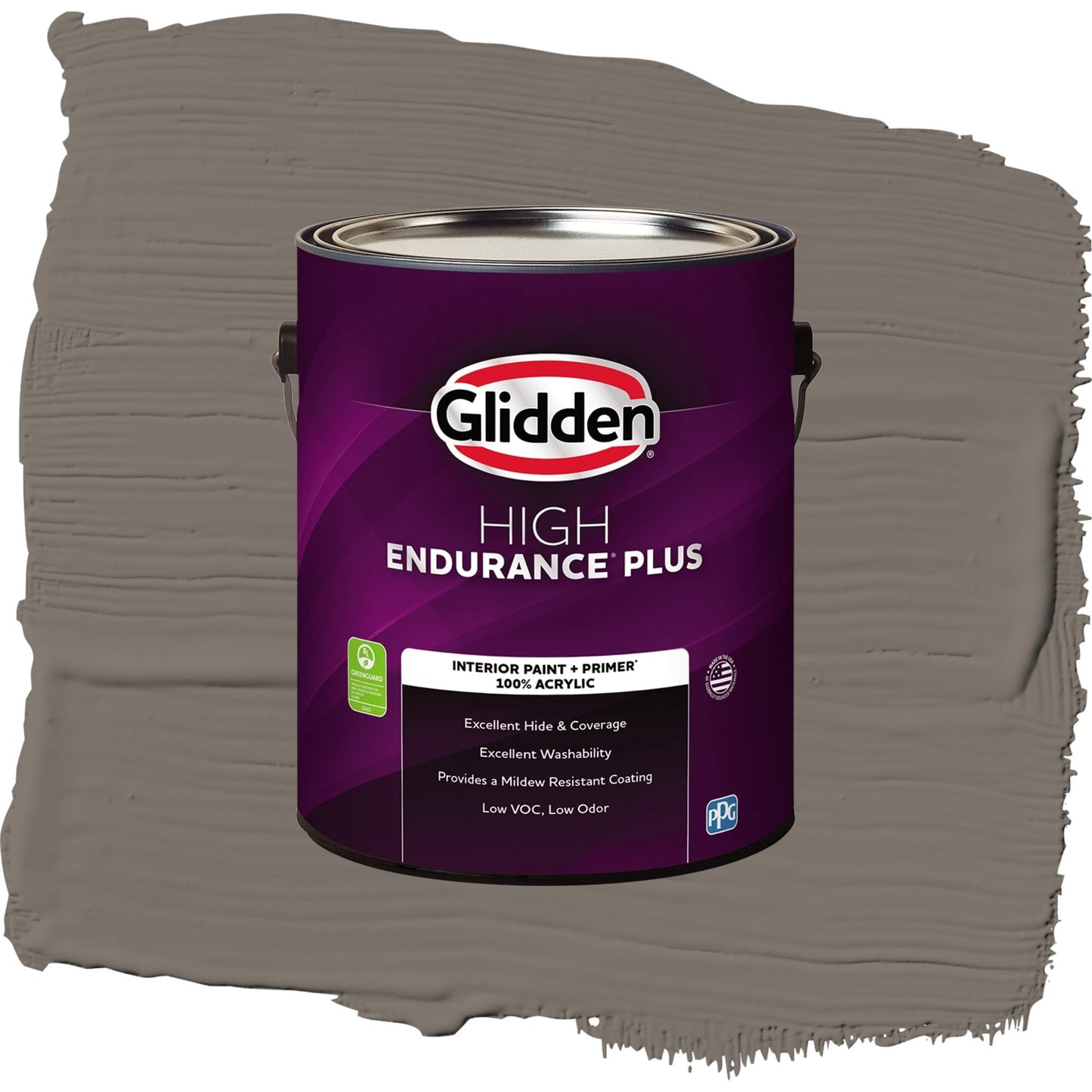 Glidden HEP Deconstruction / Gray, Semi-Gloss Interior Paint with Primer, 1 Gallon