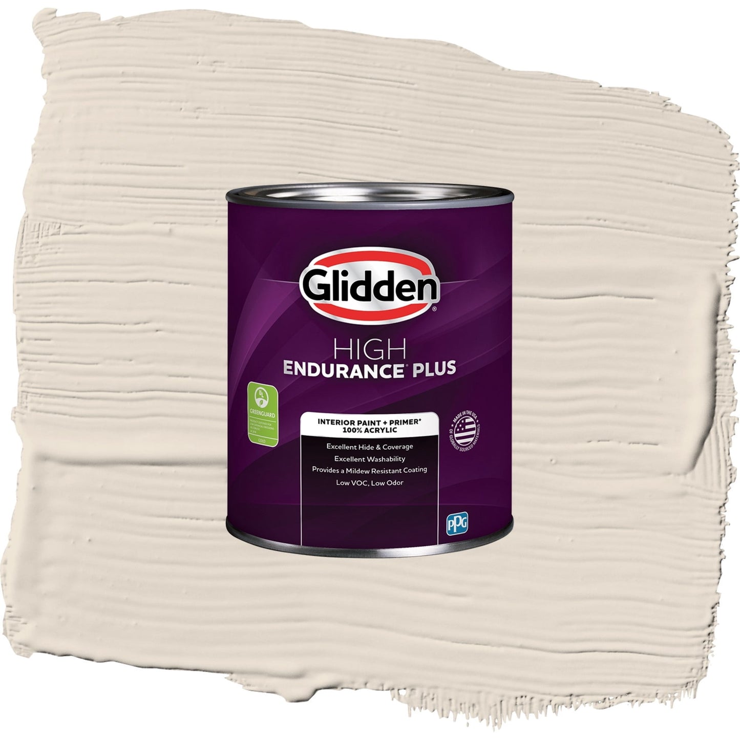 Glidden HEP Maybe Mushroom / Gray, Semi-Gloss Interior Paint with Primer, 1 Quart
