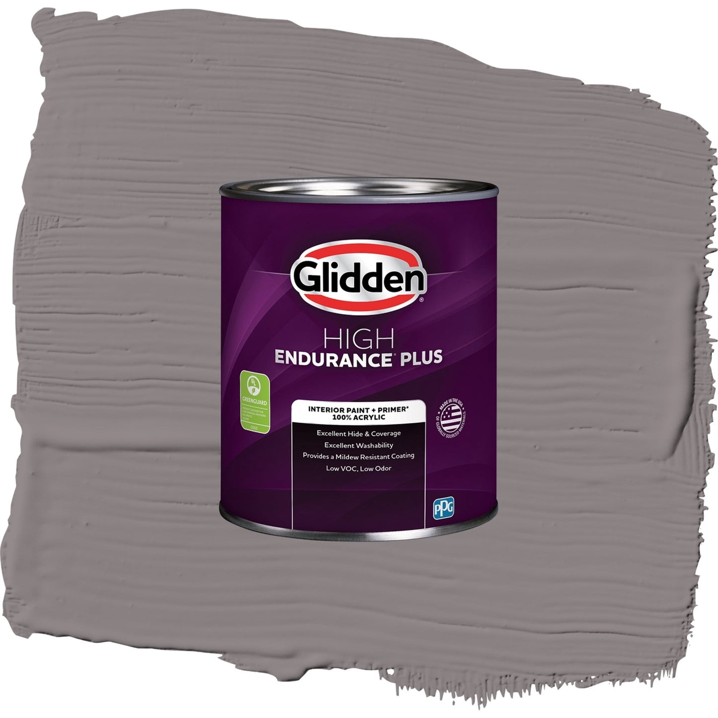 Glidden HEP Pewter Mug / Gray, Semi-Gloss Interior Paint with Primer, 1 Quart