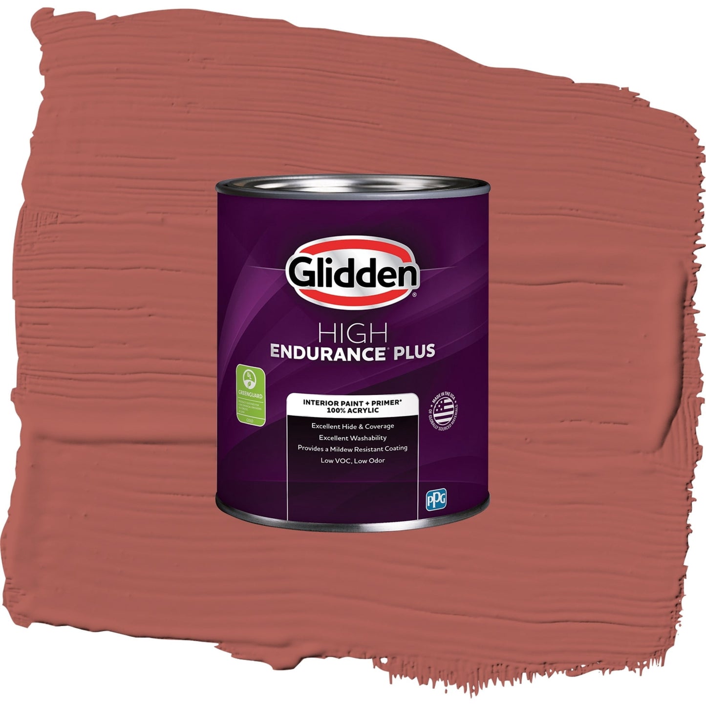 Glidden HEP Pizza Pie / Red, Semi-Gloss Interior Paint with Primer, 1 Quart