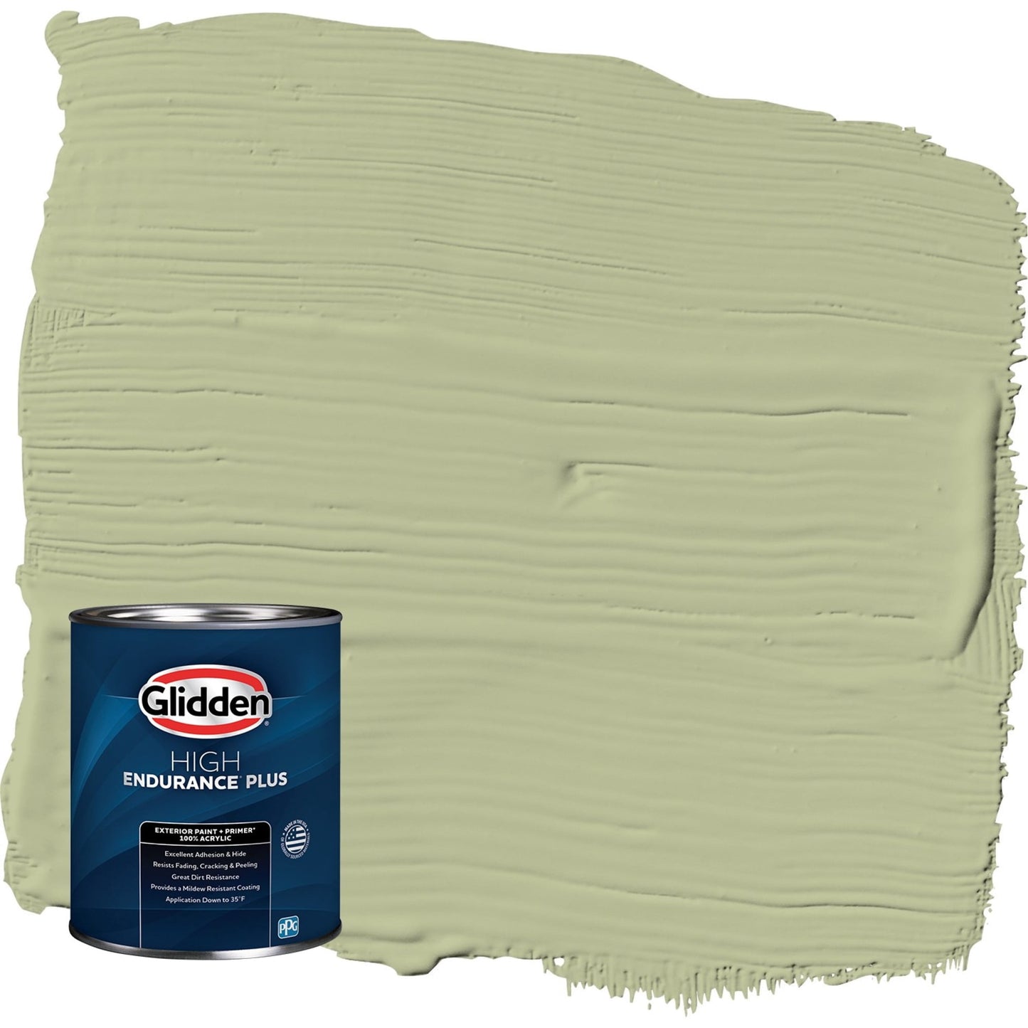 Glidden HEP Bahia Grass / Green Semi-Gloss Exterior Paint with Primer, 1 Quart