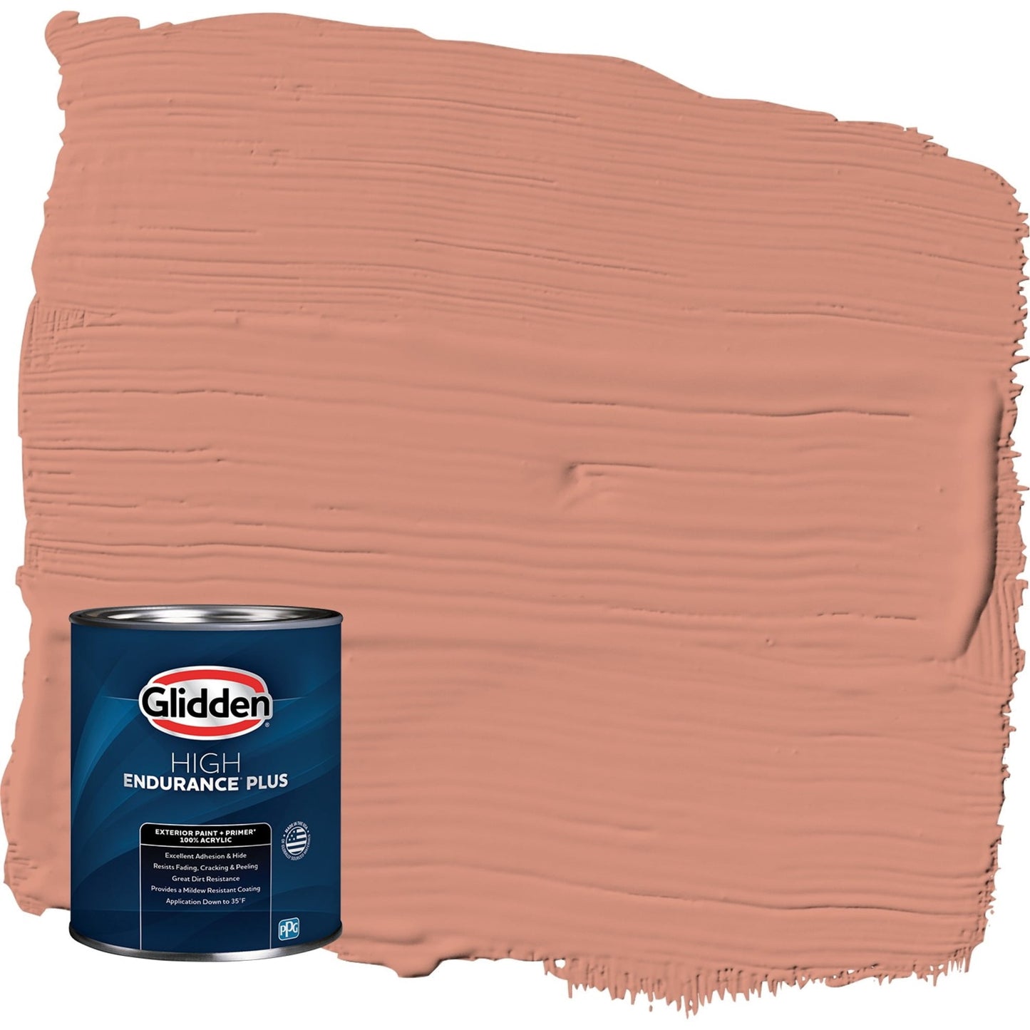 Glidden HEP Orange Essential / Orange Semi-Gloss Exterior Paint with Primer, 1 Quart