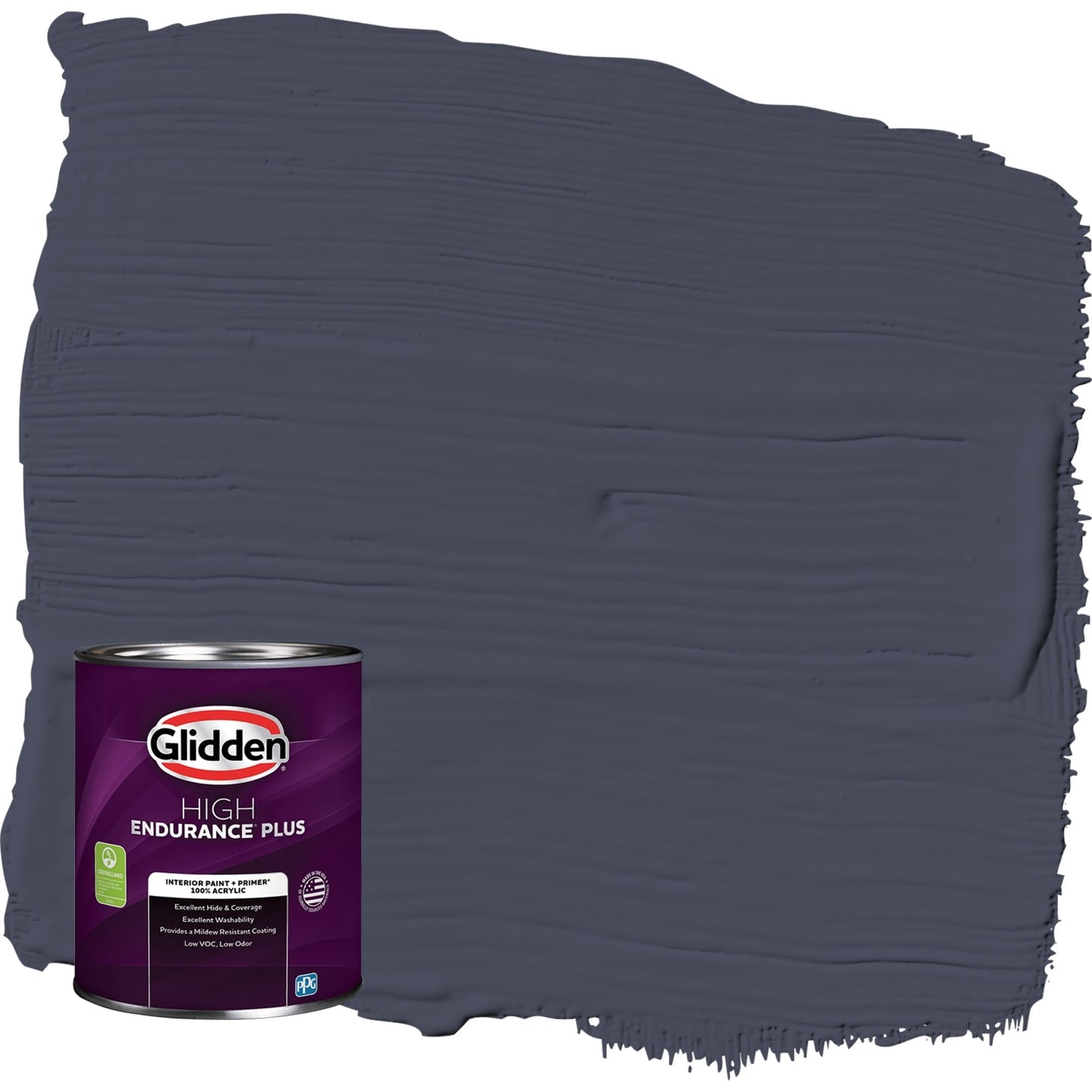 Glidden HEP Llama Negra / Pintura Interior Cáscara de Huevo Púrpura con Primer, 1 Cuarto