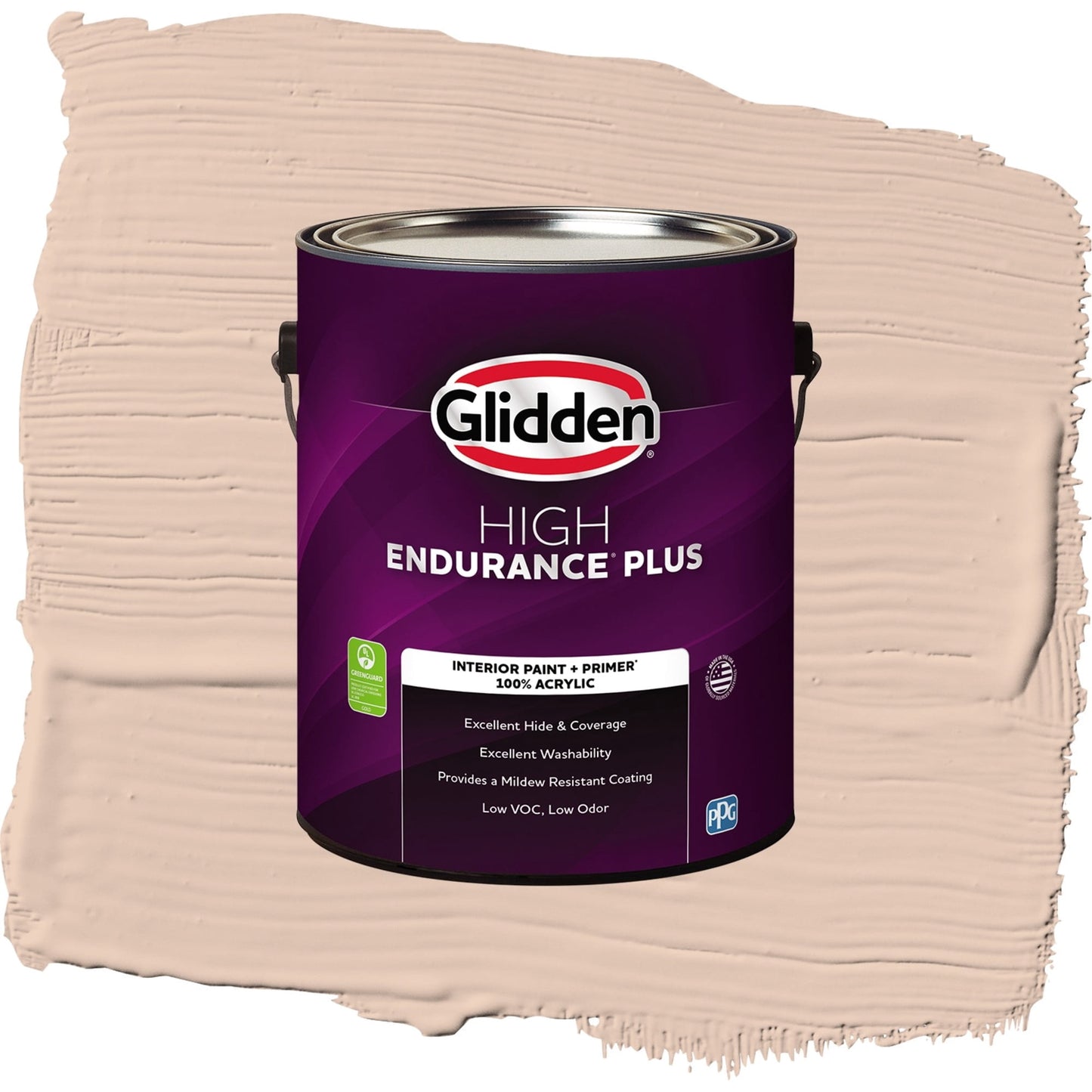 Glidden HEP Champagne Wishes Interior Paint + Primer Flat , 1 Gallon