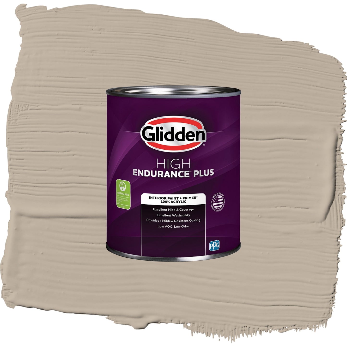 Glidden HEP Discover / Beige, Eggshell Interior Paint with Primer, 1 Quart
