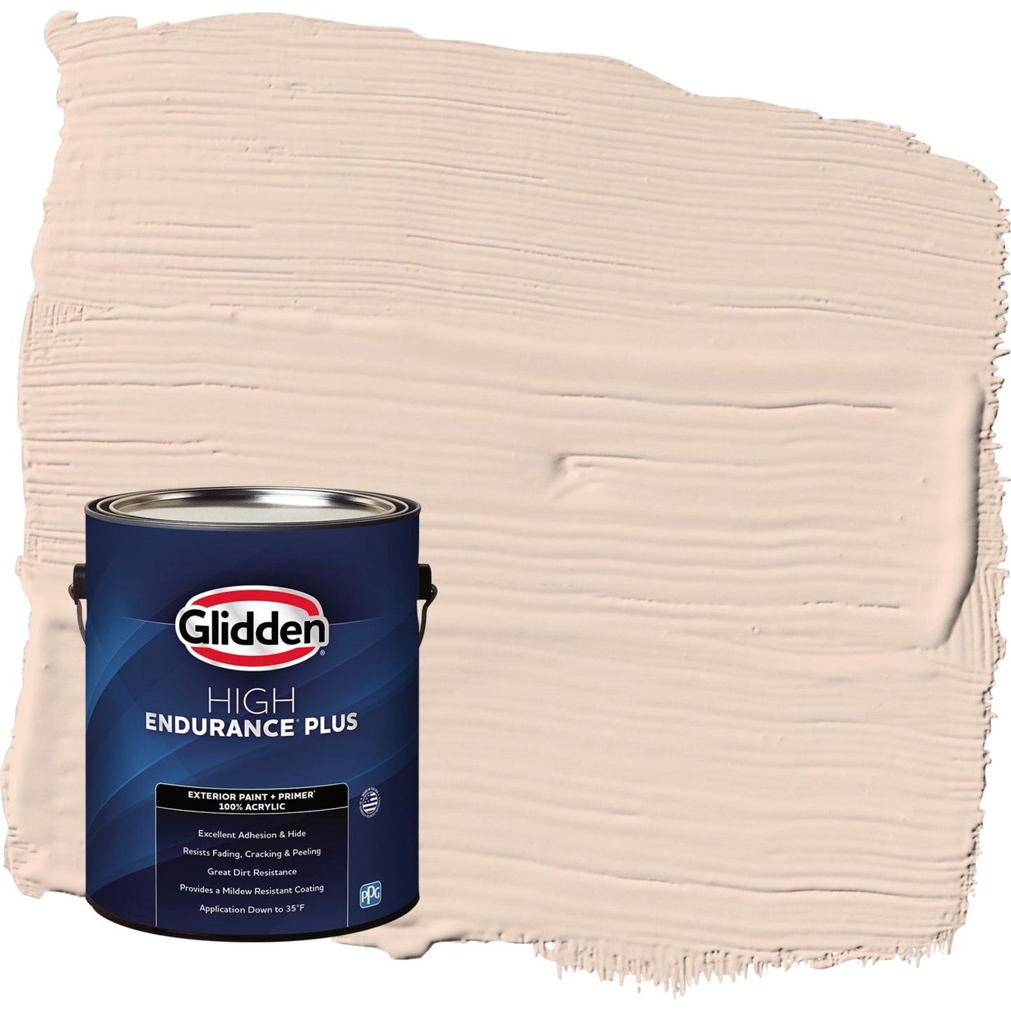 Glidden HEP Enjoy / Orange Flat Exterior Paint with Primer, 1 Gallon