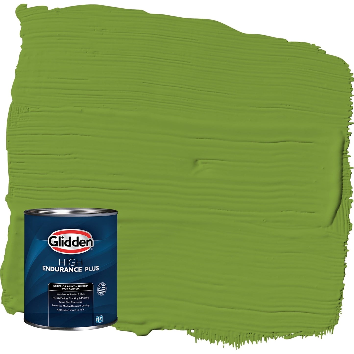 Glidden HEP Antique Moss / Green Semi-Gloss Exterior Paint with Primer, 1 Quart