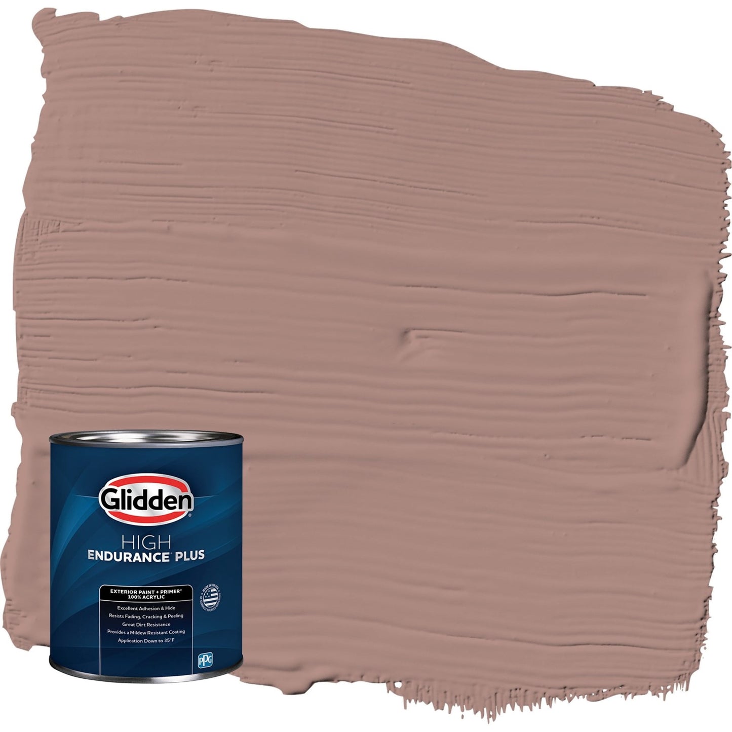 Glidden HEP Bedford Brown / Red Semi-Gloss Exterior Paint with Primer, 1 Quart