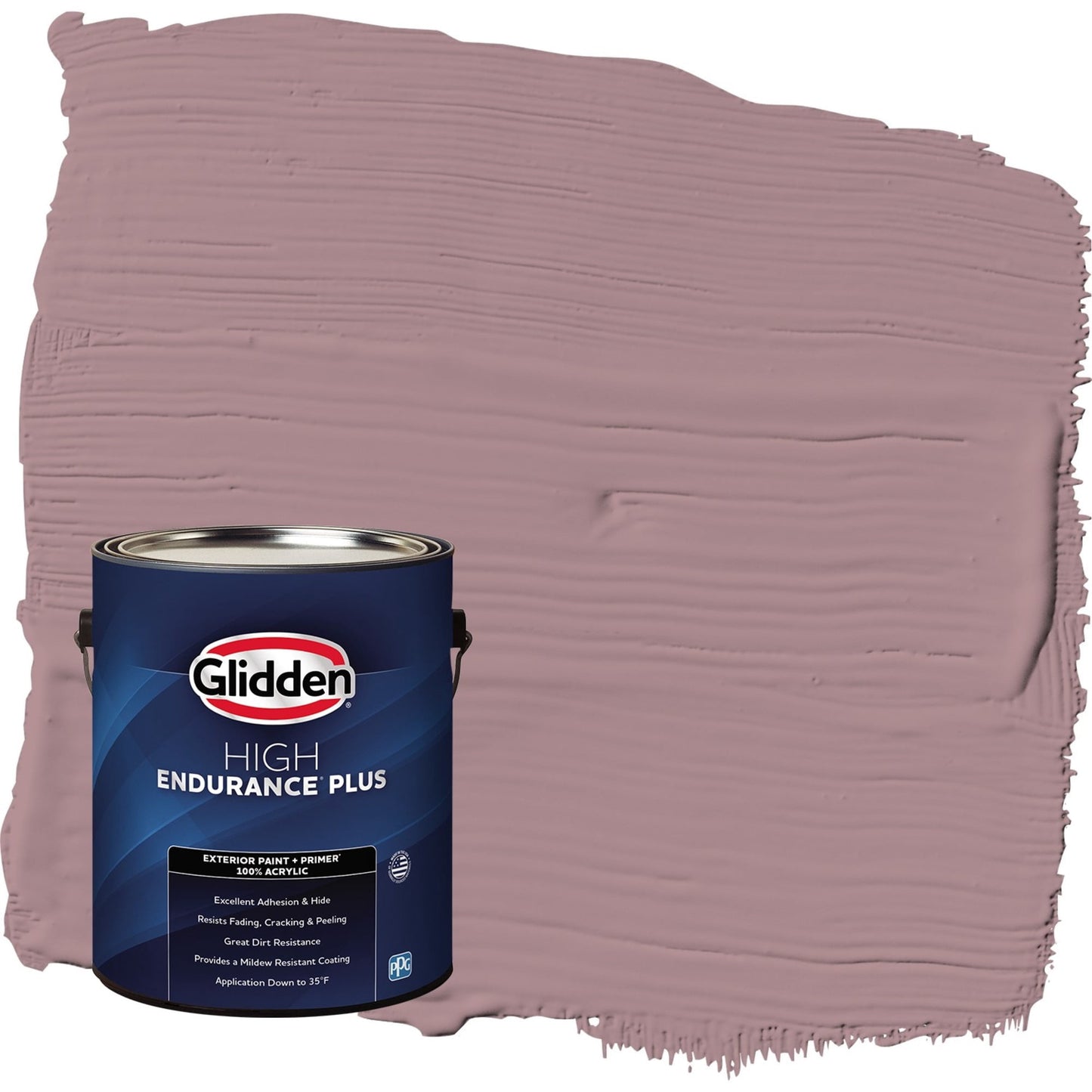 Glidden HEP Coffee Rose / Purple Satin Exterior Paint with Primer, 1 Gallon