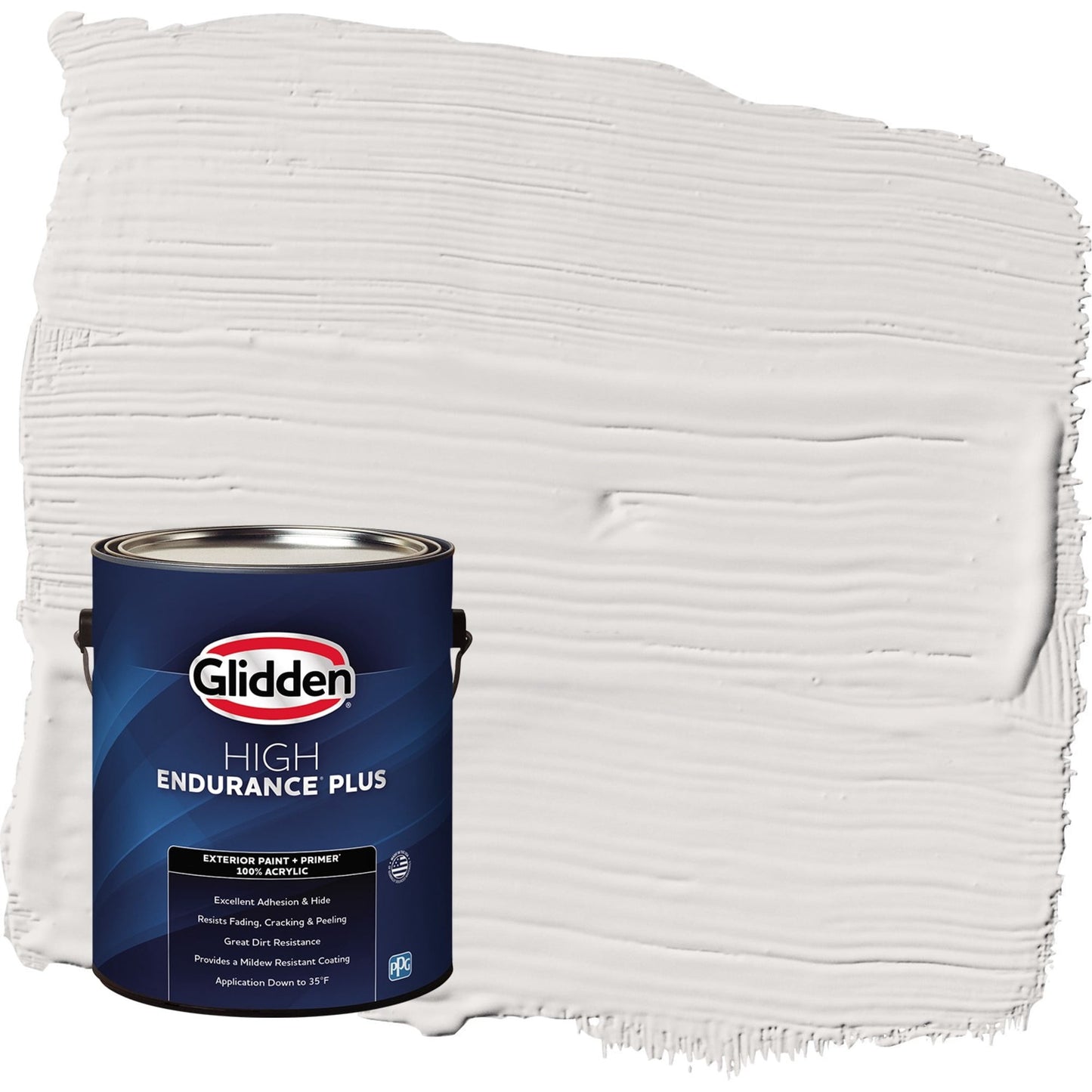 Glidden HEP Fall Chill / Grey Semi-Gloss Exterior Paint with Primer, 1 Gallon