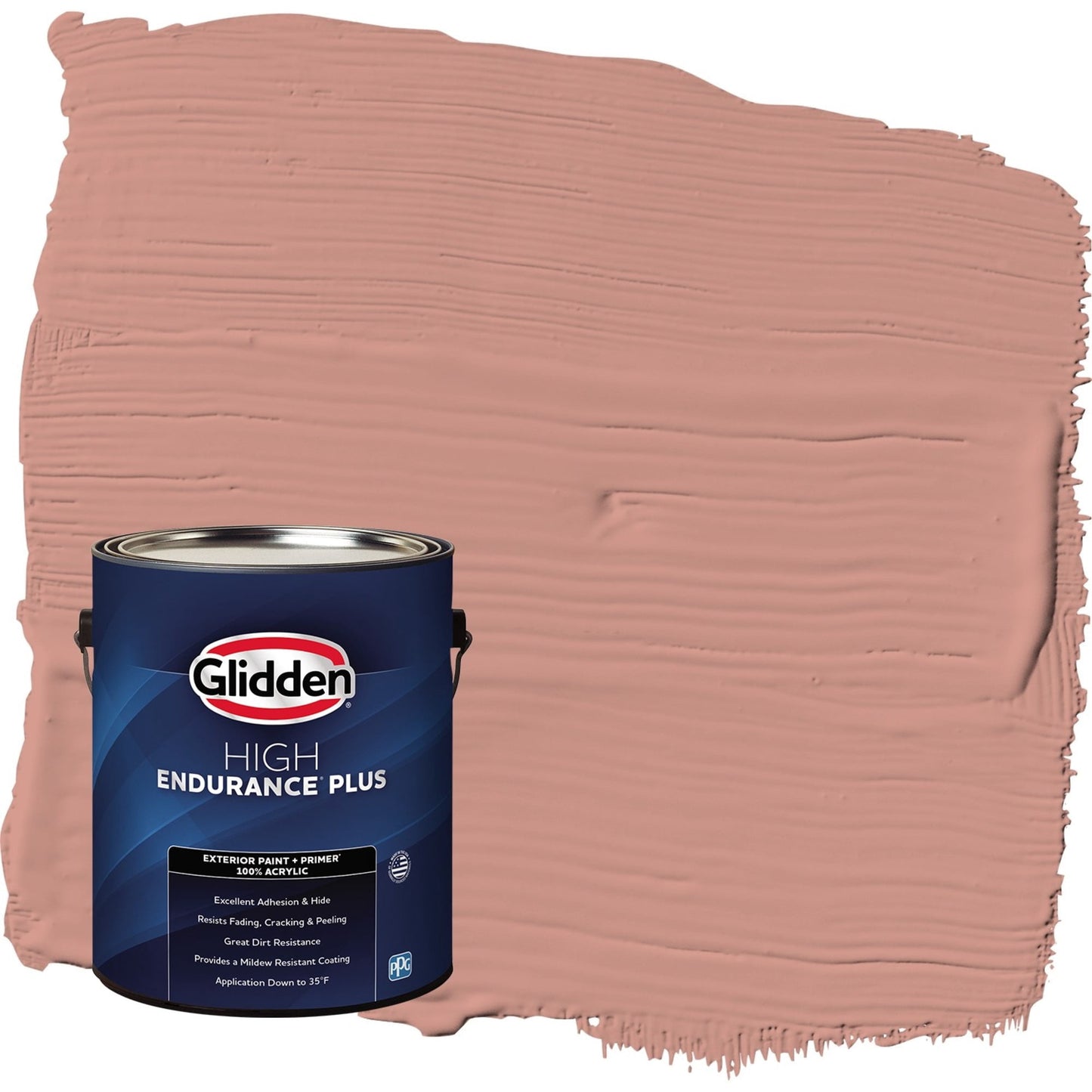Glidden HEP Long Weekend / Orange Satin Exterior Paint with Primer, 1 Gallon