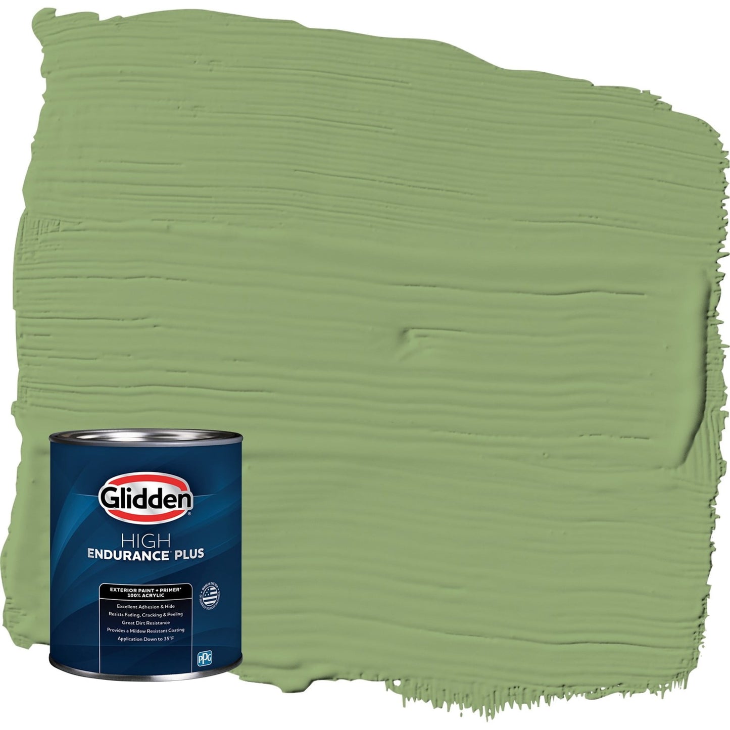 Glidden HEP Luscious Lime / Green Semi-Gloss Exterior Paint with Primer, 1 Quart