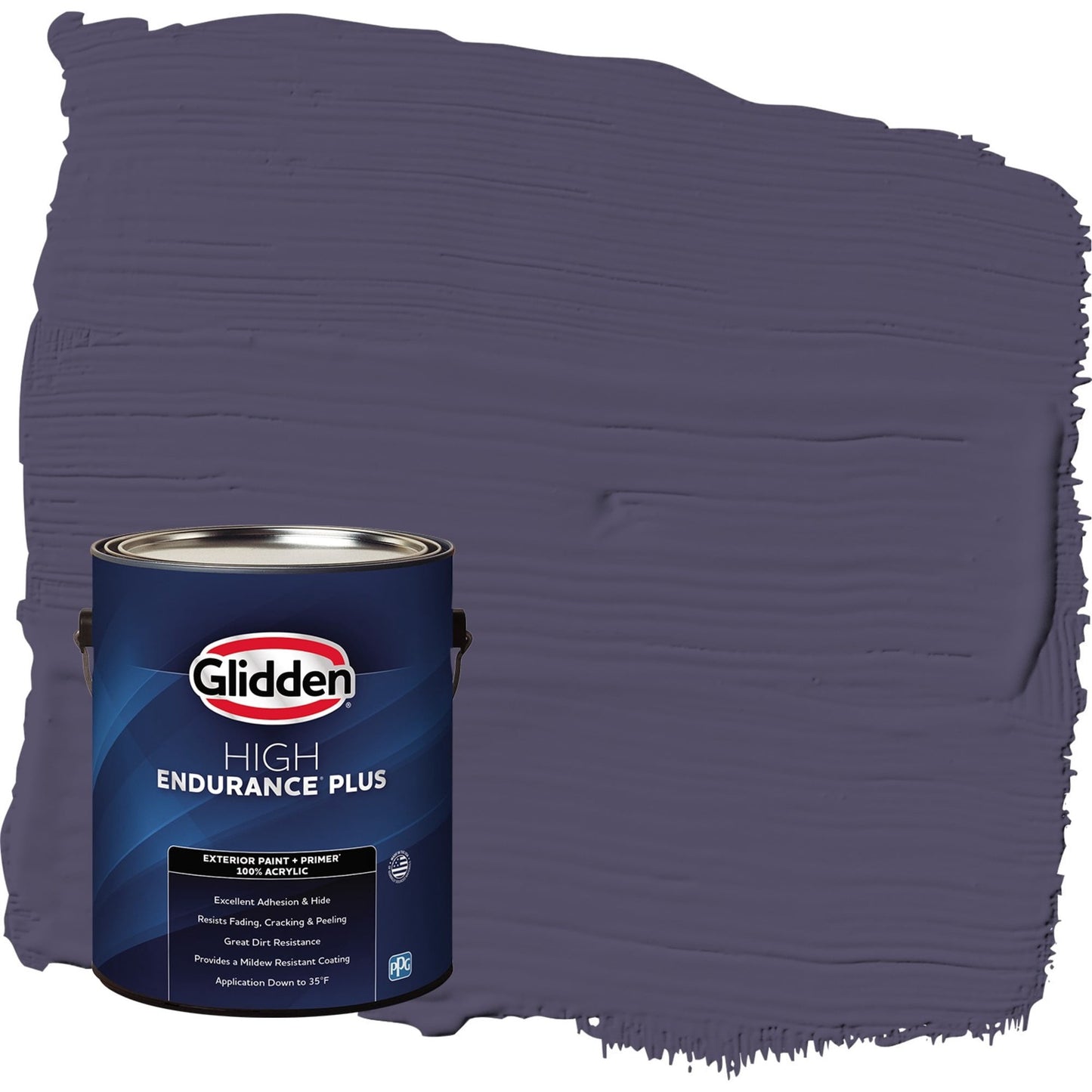 Glidden HEP Magic Spell / Purple Satin Exterior Paint with Primer, 1 Gallon