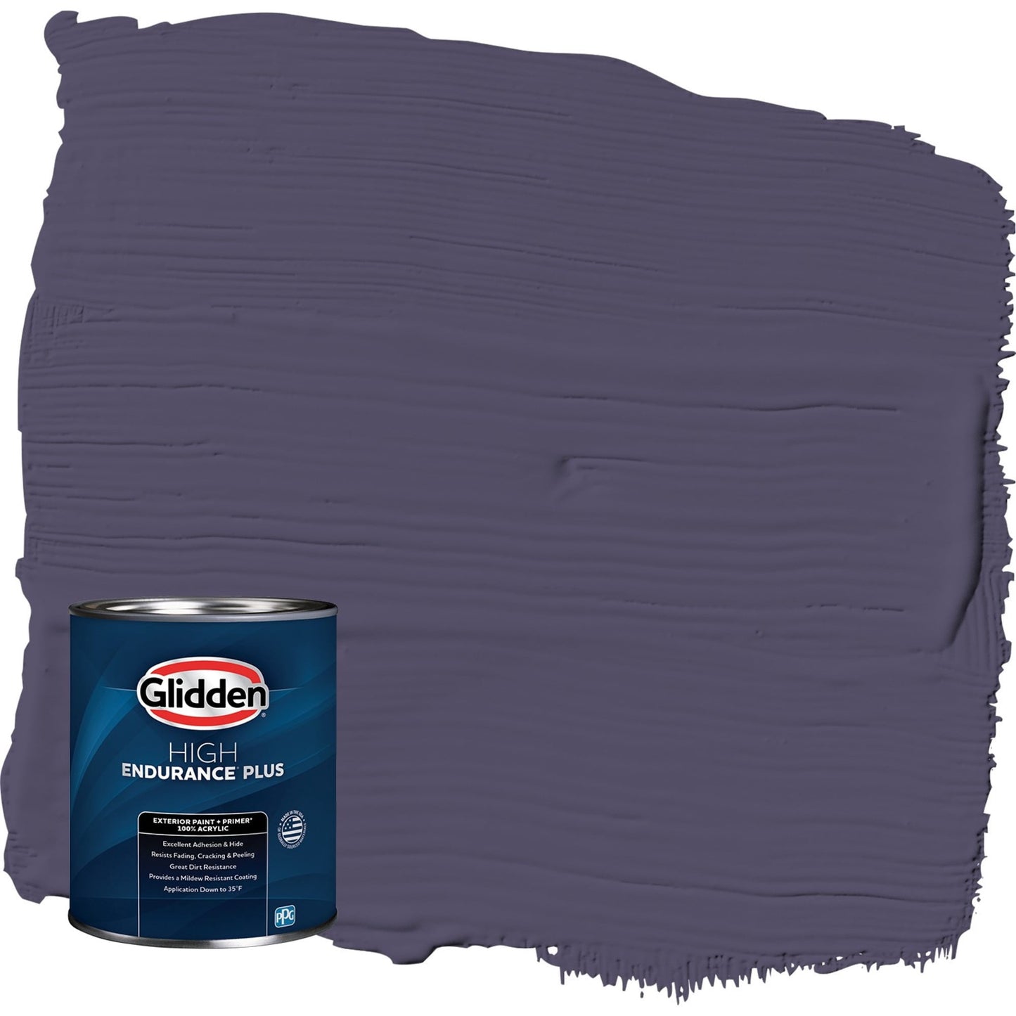 Glidden HEP Magic Spell / Purple Satin Exterior Paint with Primer, 1 Quart