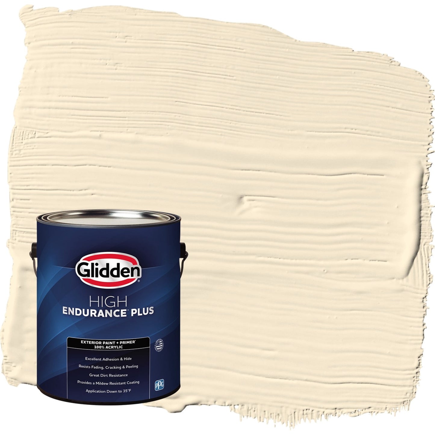 Glidden HEP Magnolia Blossom / Yellow Semi-Gloss Exterior Paint with Primer, 1 Gallon