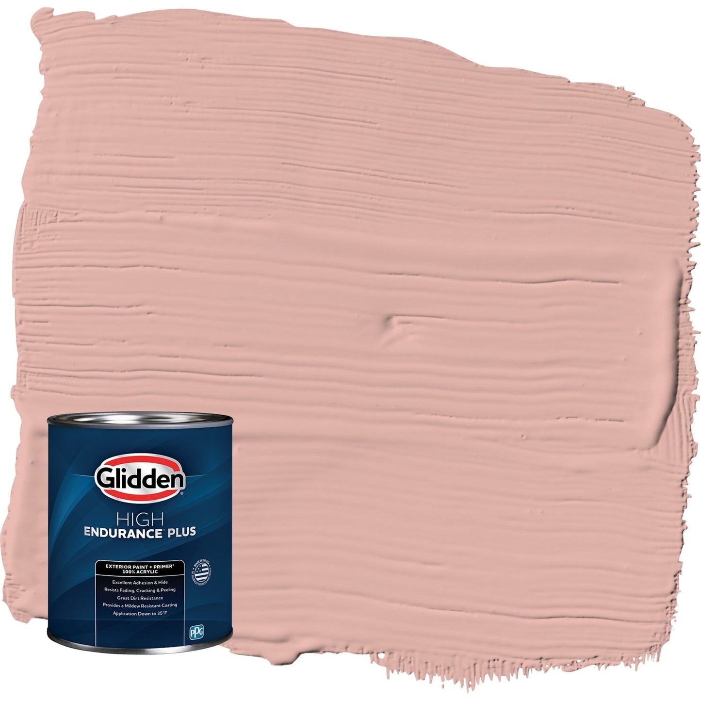 Glidden HEP Mesa Pink / Orange Semi-Gloss Exterior Paint with Primer, 1 Quart