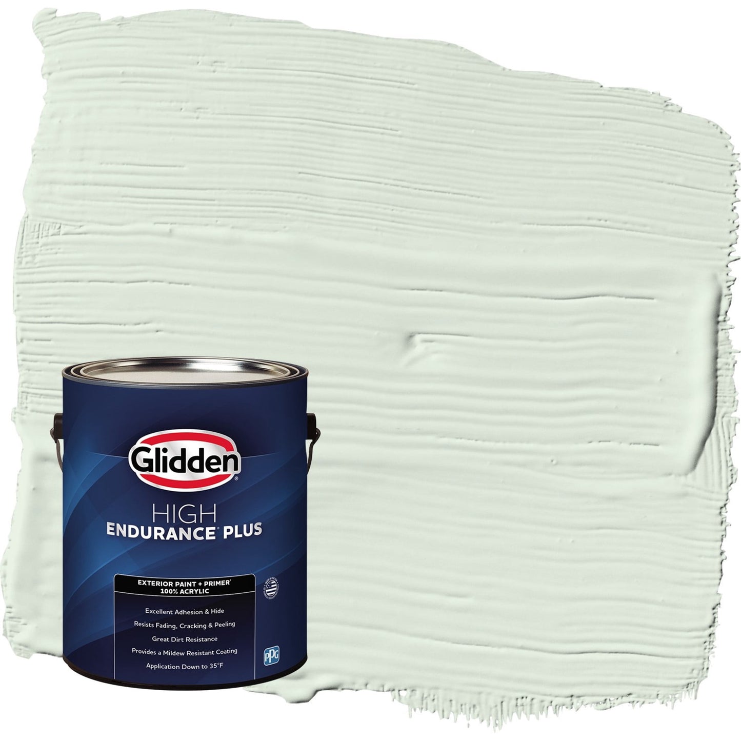 Glidden HEP Mint Wafer / Green Semi-Gloss Exterior Paint with Primer, 1 Gallon