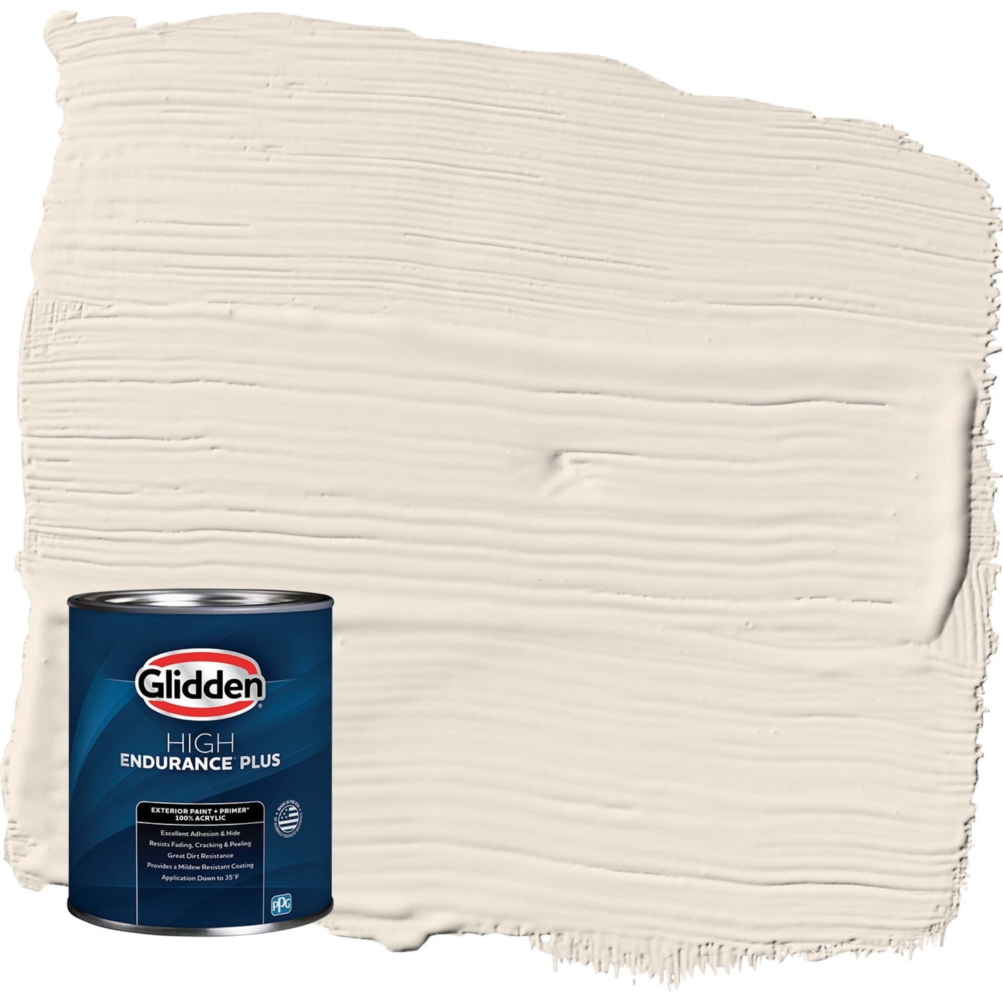 Glidden HEP Moroccan Moonlight / Beige Semi-Gloss Exterior Paint with Primer, 1 Quart