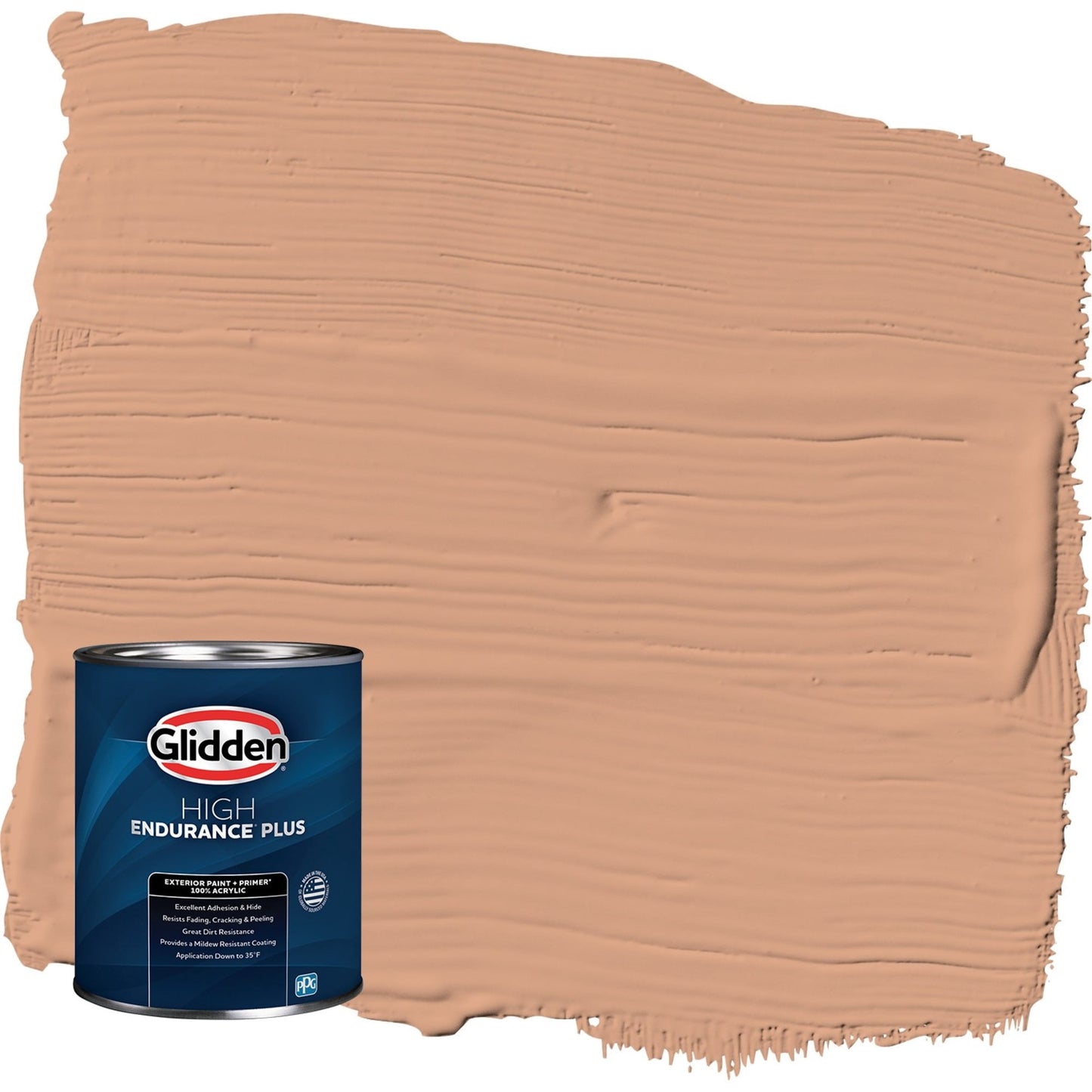 Glidden HEP Orange Maple / Orange Semi-Gloss Exterior Paint with Primer, 1 Quart