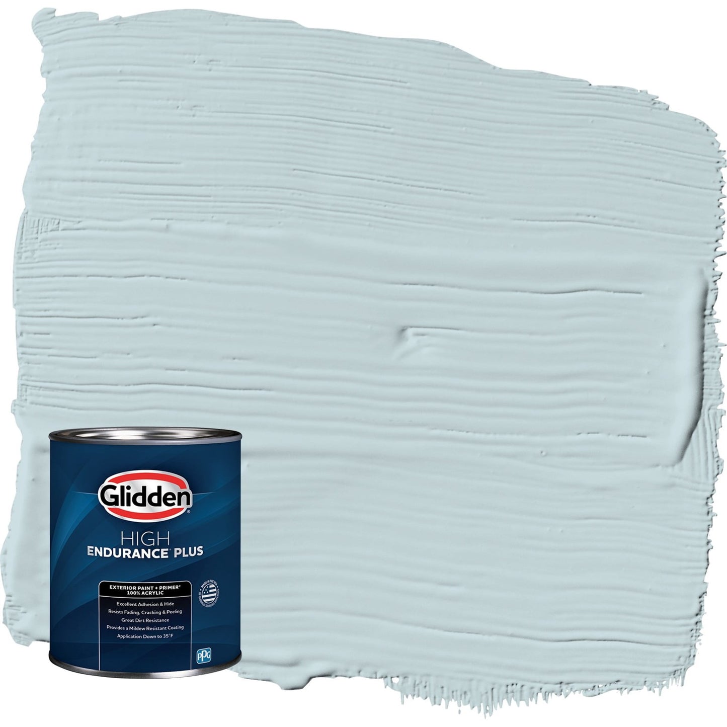 Glidden HEP Scandinavian Sky / Blue Semi-Gloss Exterior Paint with Primer, 1 Quart