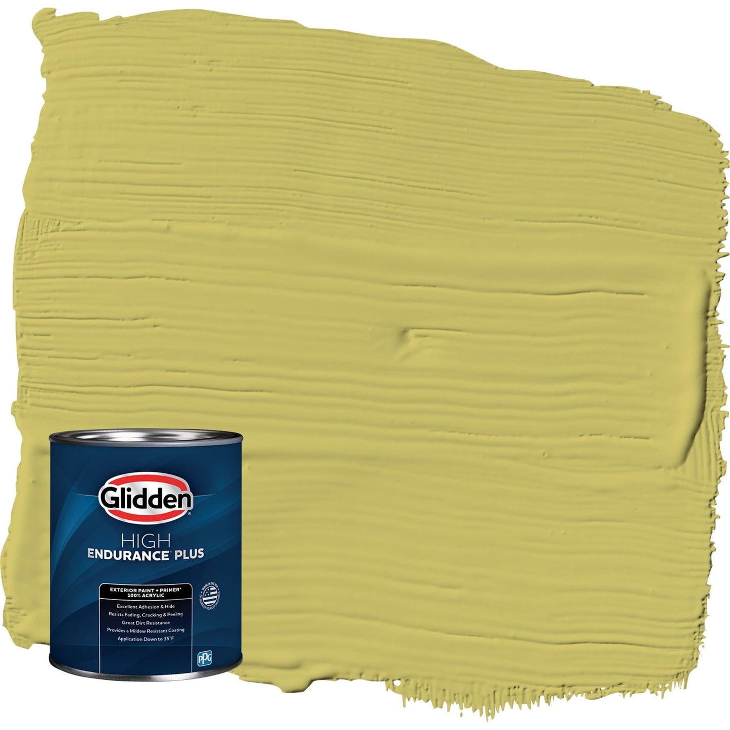 Glidden HEP Secret Safari / Green Semi-Gloss Exterior Paint with Primer, 1 Quart