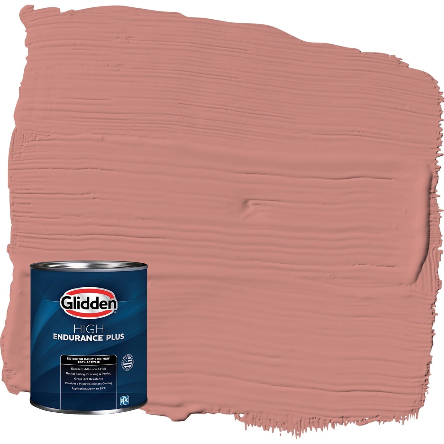Glidden HEP Sunstone / Orange Semi-Gloss Exterior Paint with Primer, 1 Quart