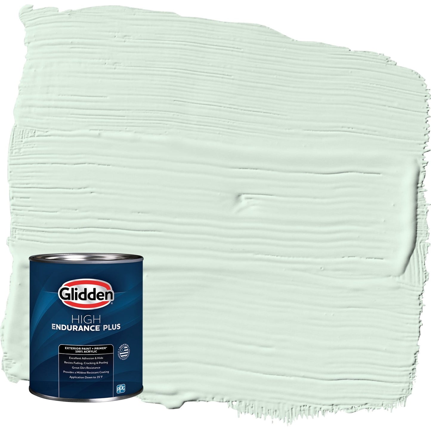 Glidden HEP Tint of Green / Green Semi-Gloss Exterior Paint with Primer, 1 Quart