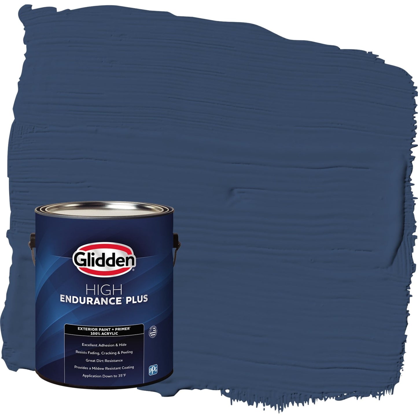 Glidden HEP Annapolis Blue Semi-Gloss Exterior Paint with Primer, 1 Gallon