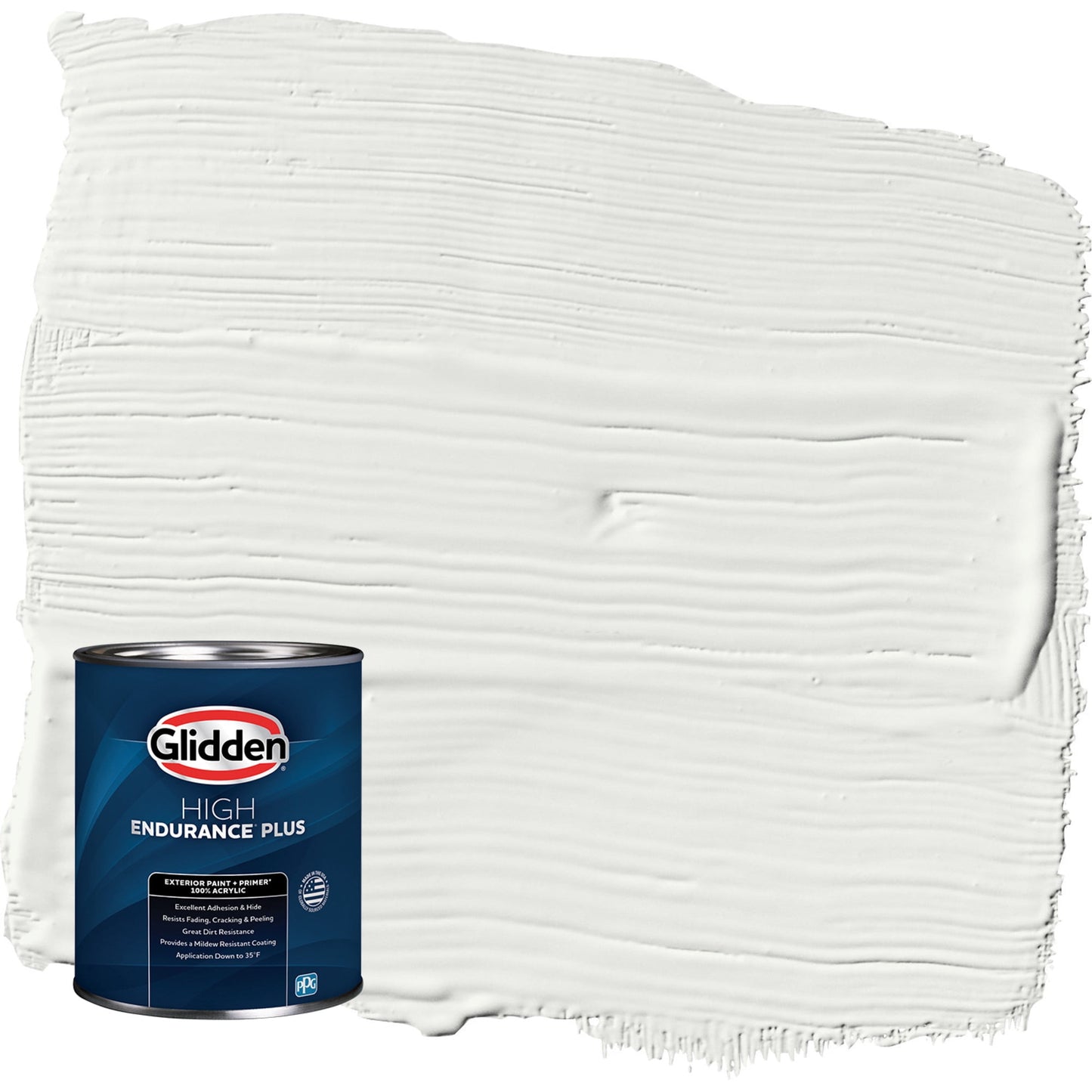 Glidden HEP Grab-N-Go White Semi-Gloss Exterior Paint with Primer, 1 Quart