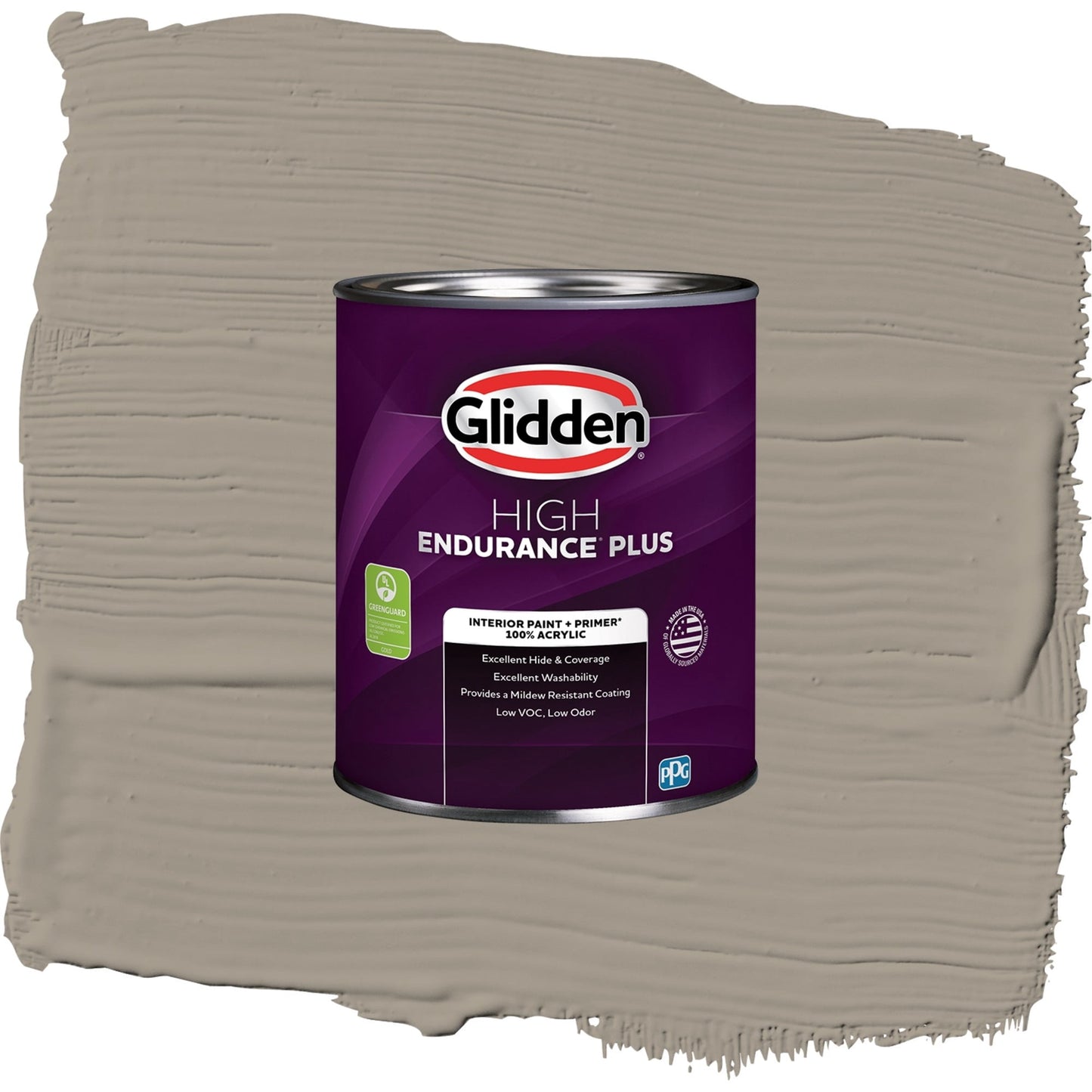 Glidden HEP Gray By Me Interior Paint + Primer Semi Gloss , 1 Quart
