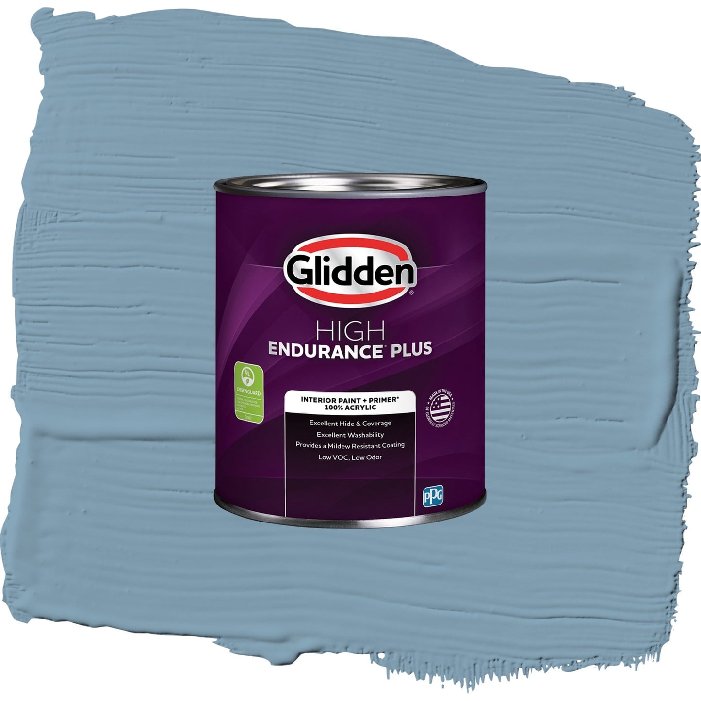 Glidden HEP Americana / Blue, Eggshell Interior Paint with Primer, 1 Quart