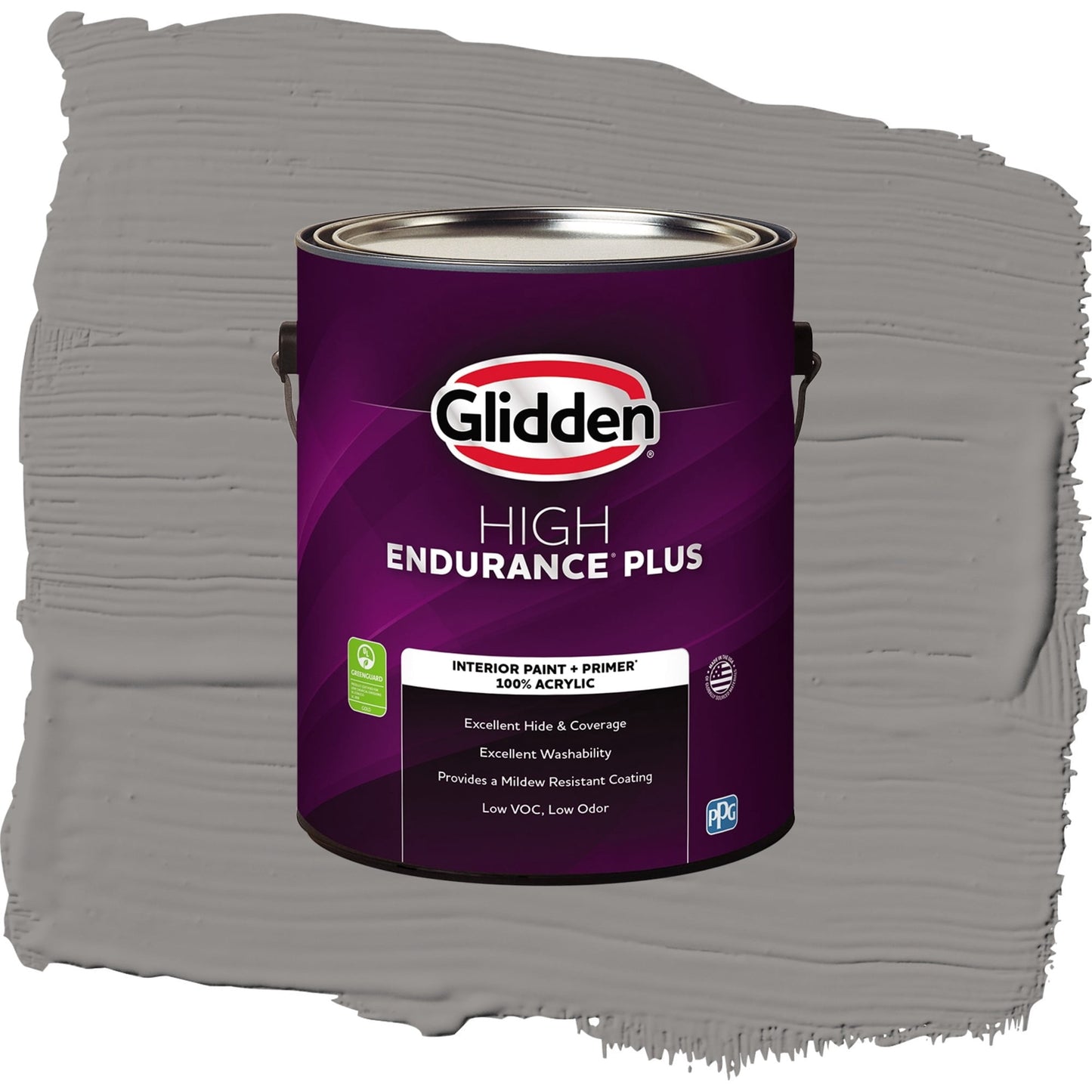 Glidden HEP Antique Silver / Grey, Eggshell Interior Paint with Primer, 1 Gallon